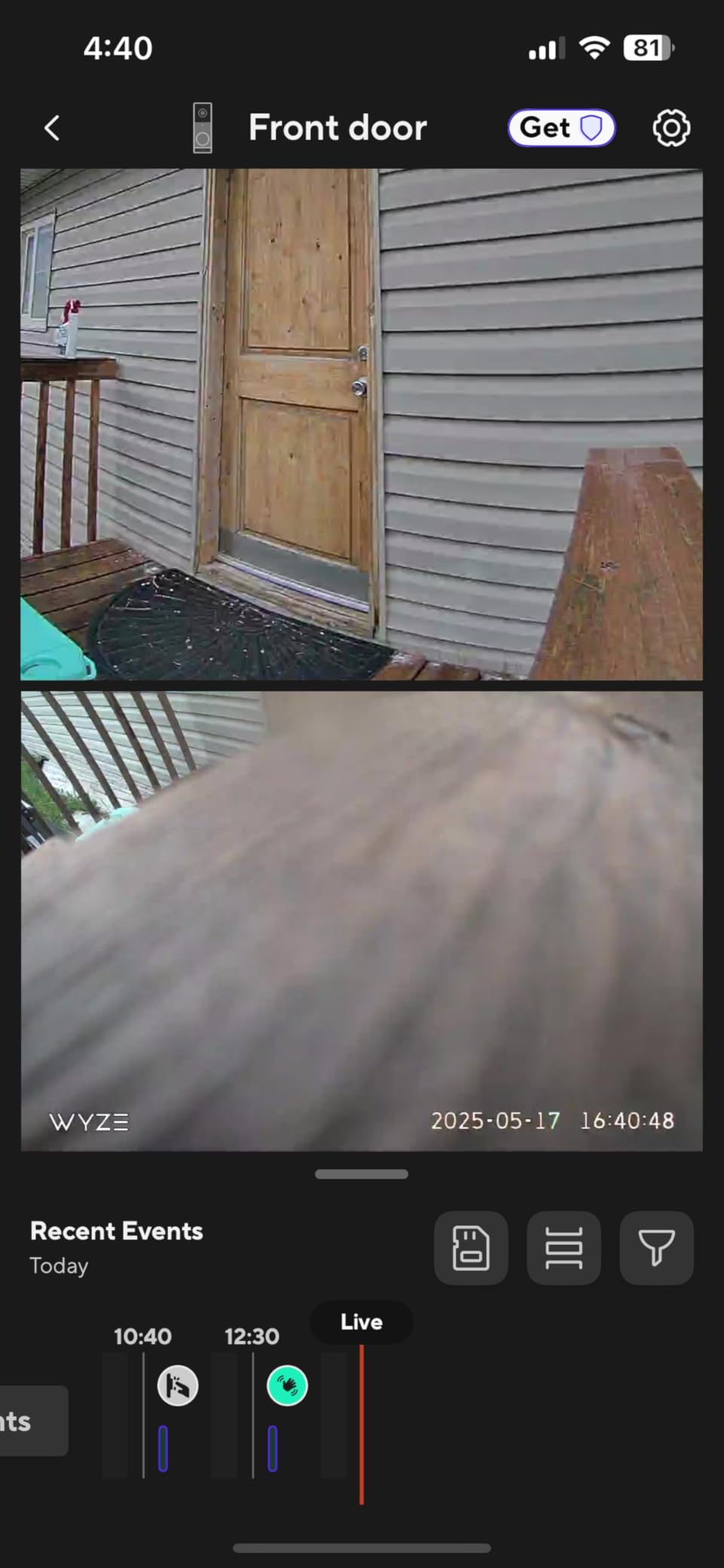 WYZE Wireless Duo Cam Video Doorbell (Chime Included), Battery Powered, 2K Full HD Video, 2 Cameras (People and Package), 2-Way Audio, Color Night Vision - Customer Photo 4