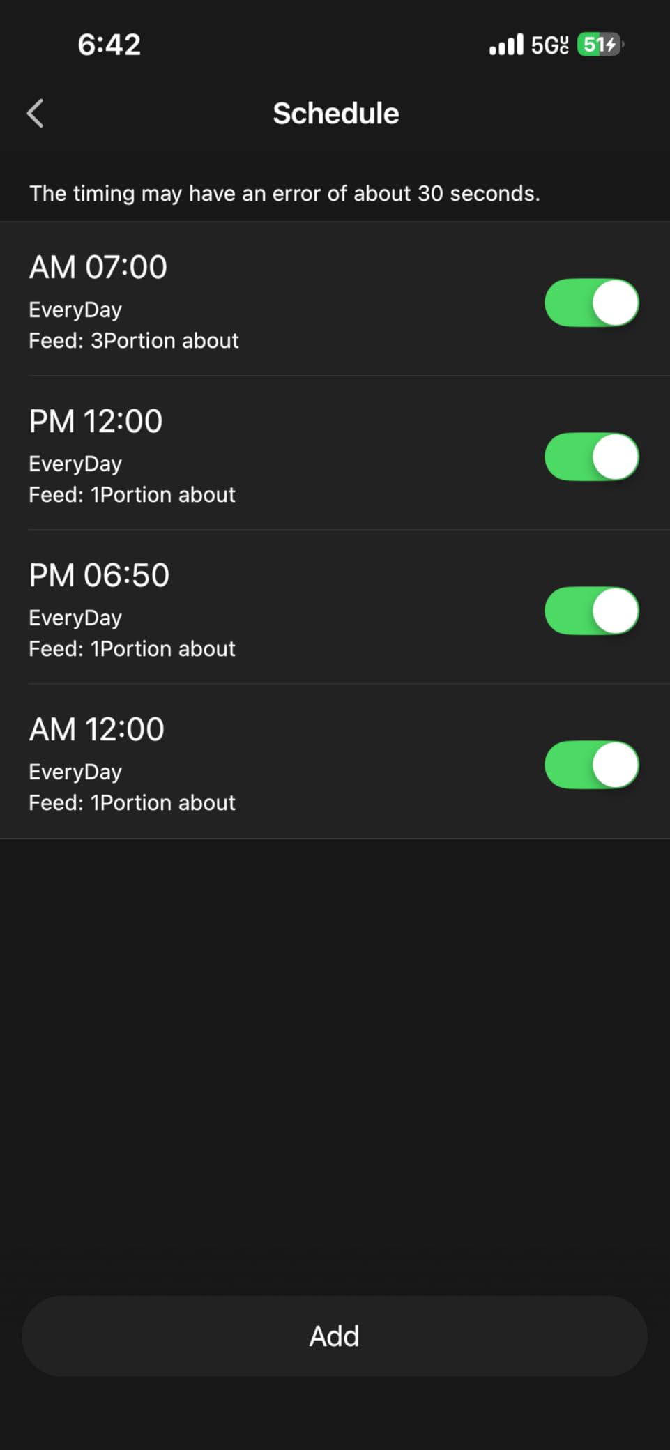 Automatic Cat Feeder with 2K Camera: 5G WiFi Automatic Dog Feeder with Night Vision,Cat Food Dispenser with 7L Large Food Storage Container for Multiple Pet,Detachable for Easy Clean -29 Cup - Customer Photo 1