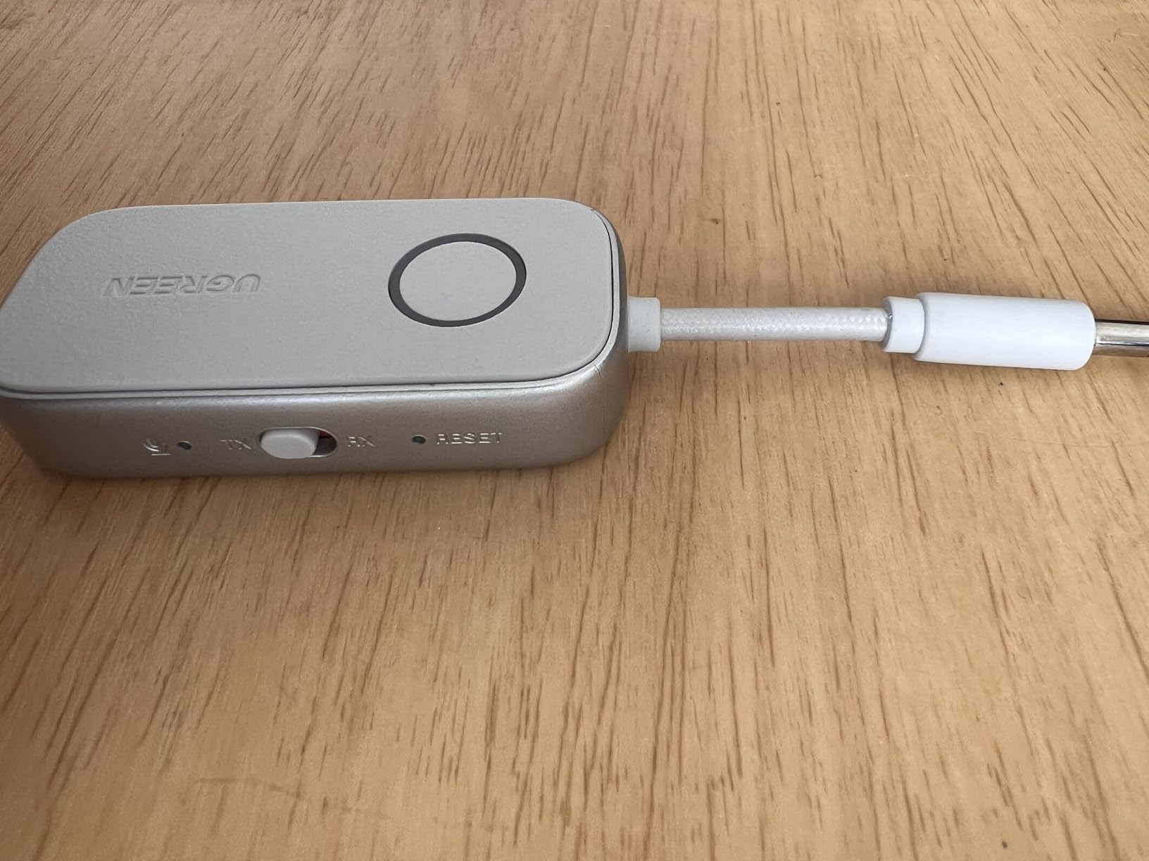 UGREEN Airplane Bluetooth 6.0 Transmitter Receiver for 2 Airpods or Headphones, Airplane Travel Essentials 2-in-1 Wireless Bluetooth Adapter, 3.5MM AUX Jack Adapter on Flight, TV, Car Stereo customer photo 1