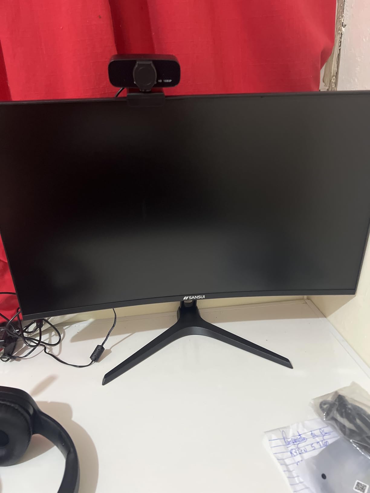 SANSUI 32 Inch Curved 240Hz Gaming Monitor High Refresh Rate, FHD 1080P Gaming PC Monitor HDMI DP1.4, Curved 1500R, 1Ms MPRT, HDR,Metal Stand,VESA Compatible(DP Cable Incl.) Customer Review SANSUI 32 Inch Curved 240Hz Gaming Monitor High Refresh Rate, FHD 1080P Gaming PC Monitor HDMI DP1.4, Curved 1500R, 1Ms MPRT, HDR,Metal Stand,VESA Compatible(DP Cable Incl.) - Customer Photo 1