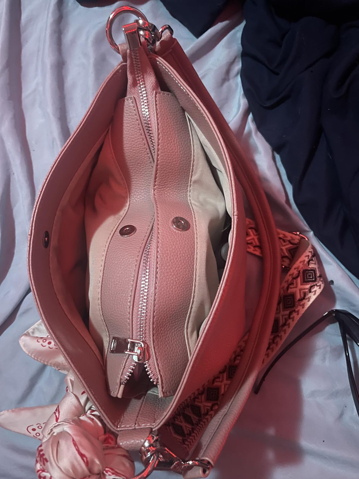 befen Genuine Leather Purse for Women, Soft Leather Crossbody Hobo Bag Women's Shoulder bag Handbags with 2 Removable Straps Designer Cross Body Purses for Everyday & Travel & Work, Brown - Customer Photo 3