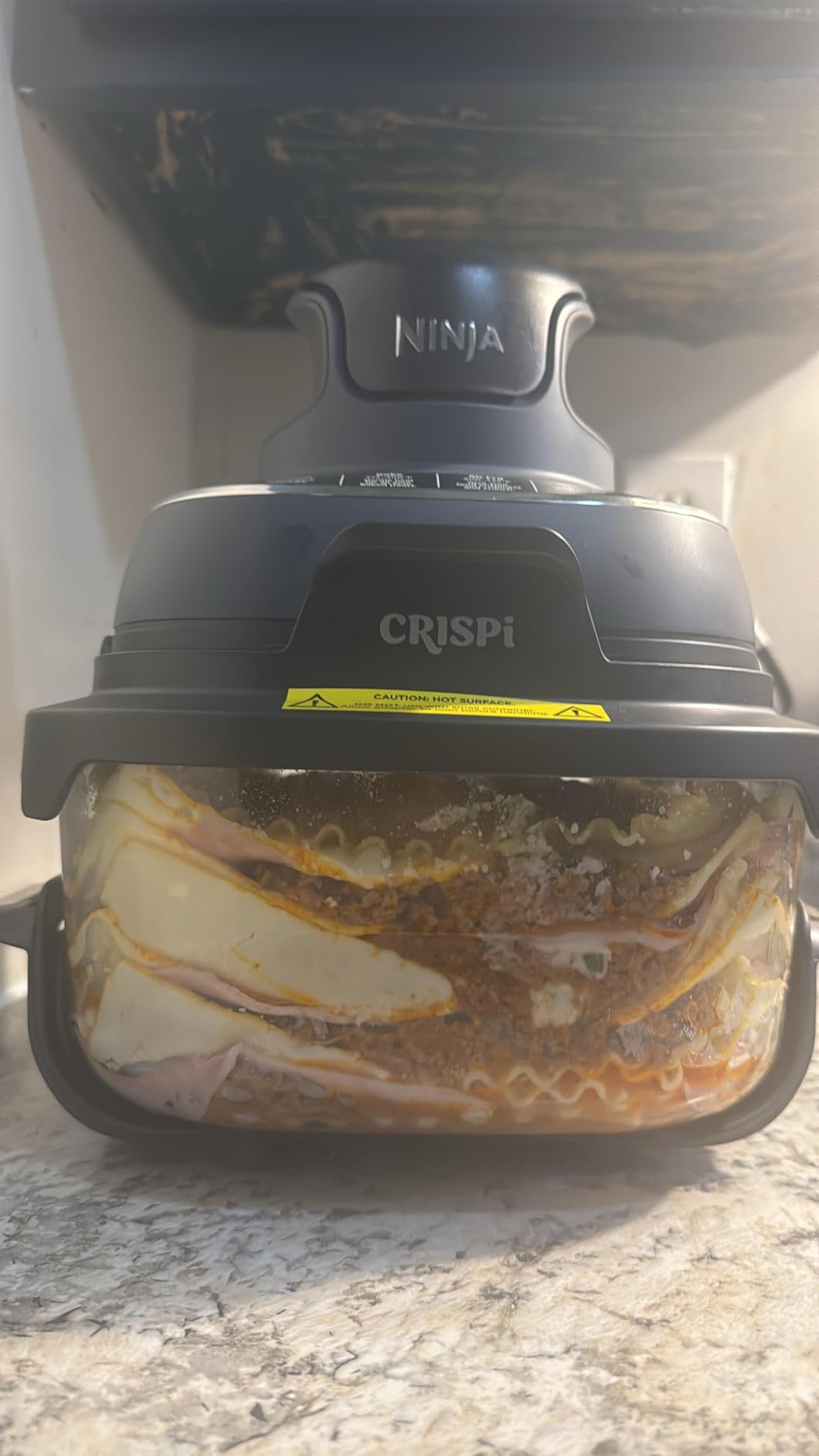 Ninja Crispi 4-in-1 Portable Glass Air Fryer Cooking System, 1500W, 4QT & 6-Cup TempWare Glass Containers with Storage Lids, Microwave, Freezer & Dishwasher Safe, Cyberspace Gray, FN101GY - Customer Photo 3