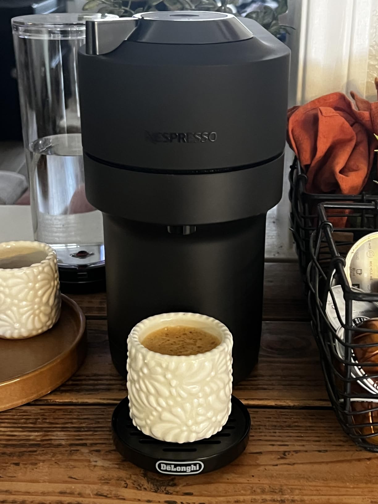 Nespresso Vertuo Pop+ Coffee and Espresso Maker by De'Longhi, Black Matte with Dark Chrome - Customer Photo 1