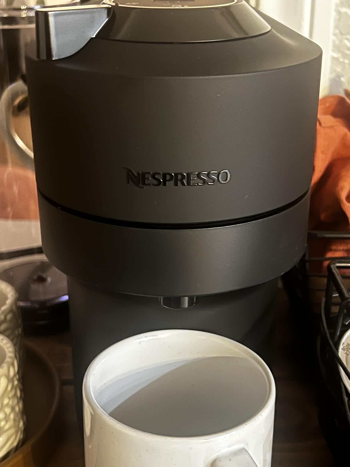 Nespresso Vertuo Pop+ Coffee and Espresso Maker by De'Longhi, Black Matte with Dark Chrome - Customer Photo 2