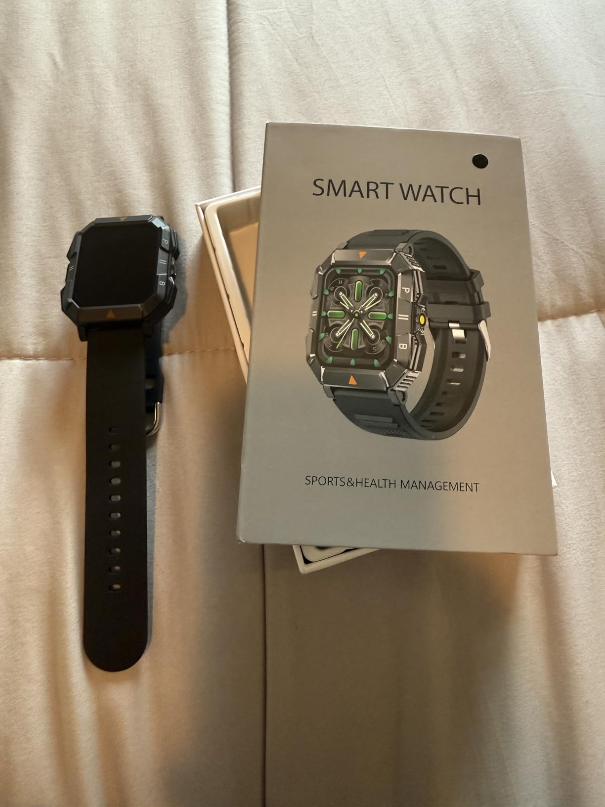 FATONIO Military Smart Watch for Men (Answer/Make Call), Fitness Smart Watch with Flashlight for Android and iPhone, Waterproof Fitness Tracker with Blood Oxygen/Heart Rate/Sleep/100+ Sport Modes - Customer Photo 1