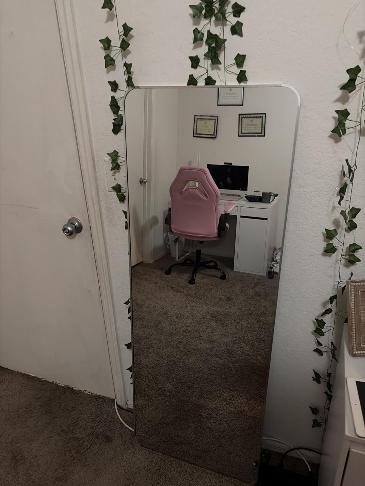 BEAUTYPEAK Black Full Length Mirror, 56