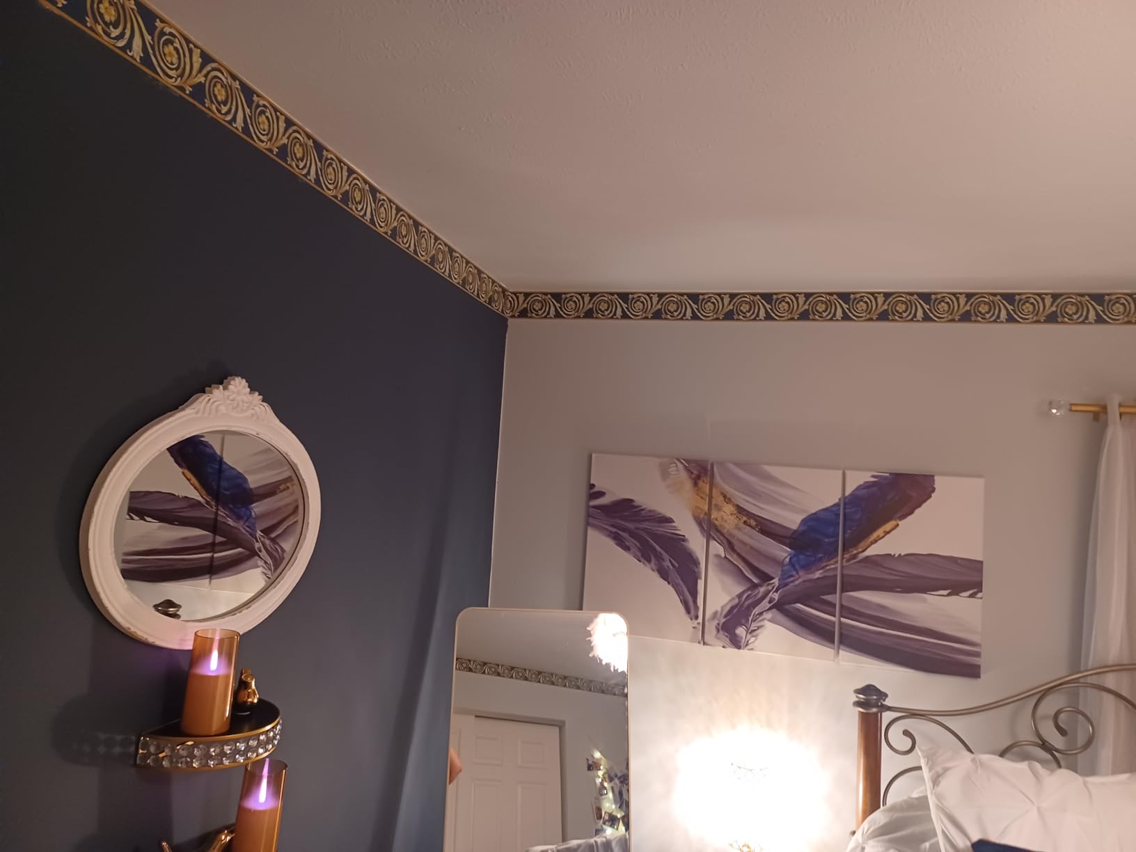 BEAUTYPEAK Black Full Length Mirror, 56