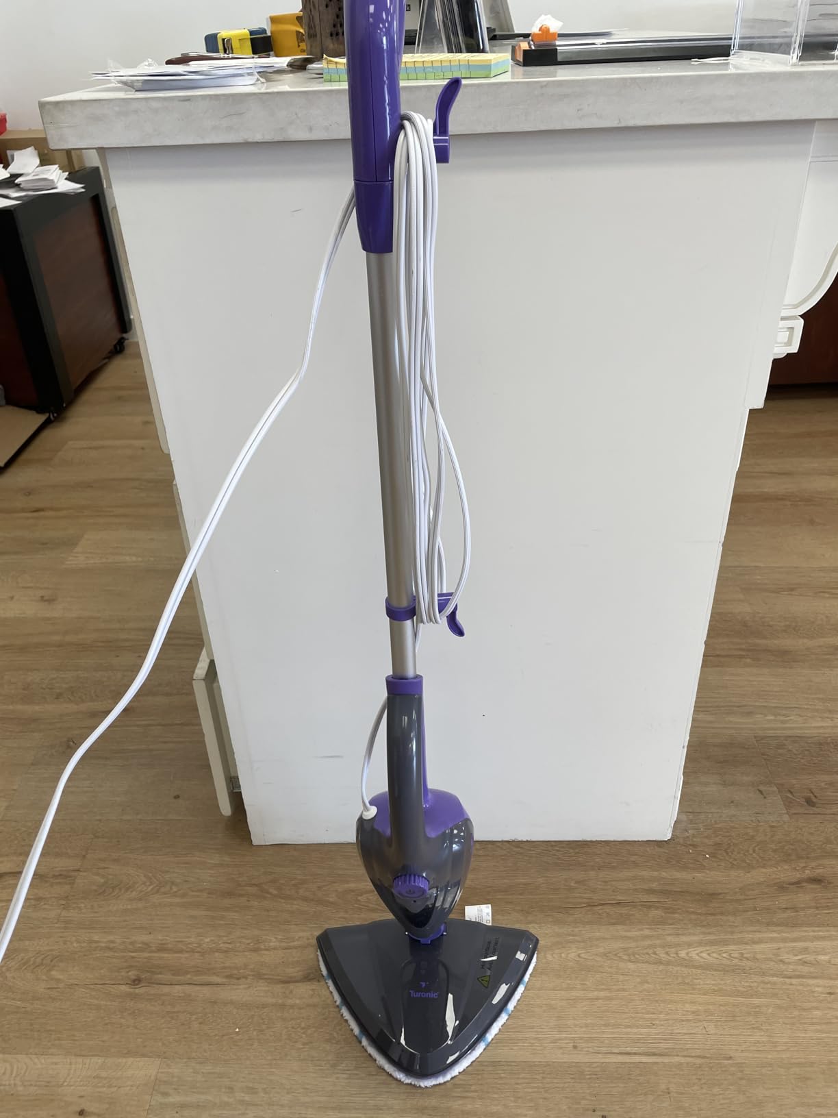 Turonic ST3 10-in-1 Steam Mop - 1500W, 110°C Floor Steamer, 25 Min Runtime, 13oz Tank, 15s Heat-Up, Detachable Handle, Handheld Cleaner for Tile, Grout, Hardwood, Carpet, Lightweight 8.8lb Design - Customer Photo 2