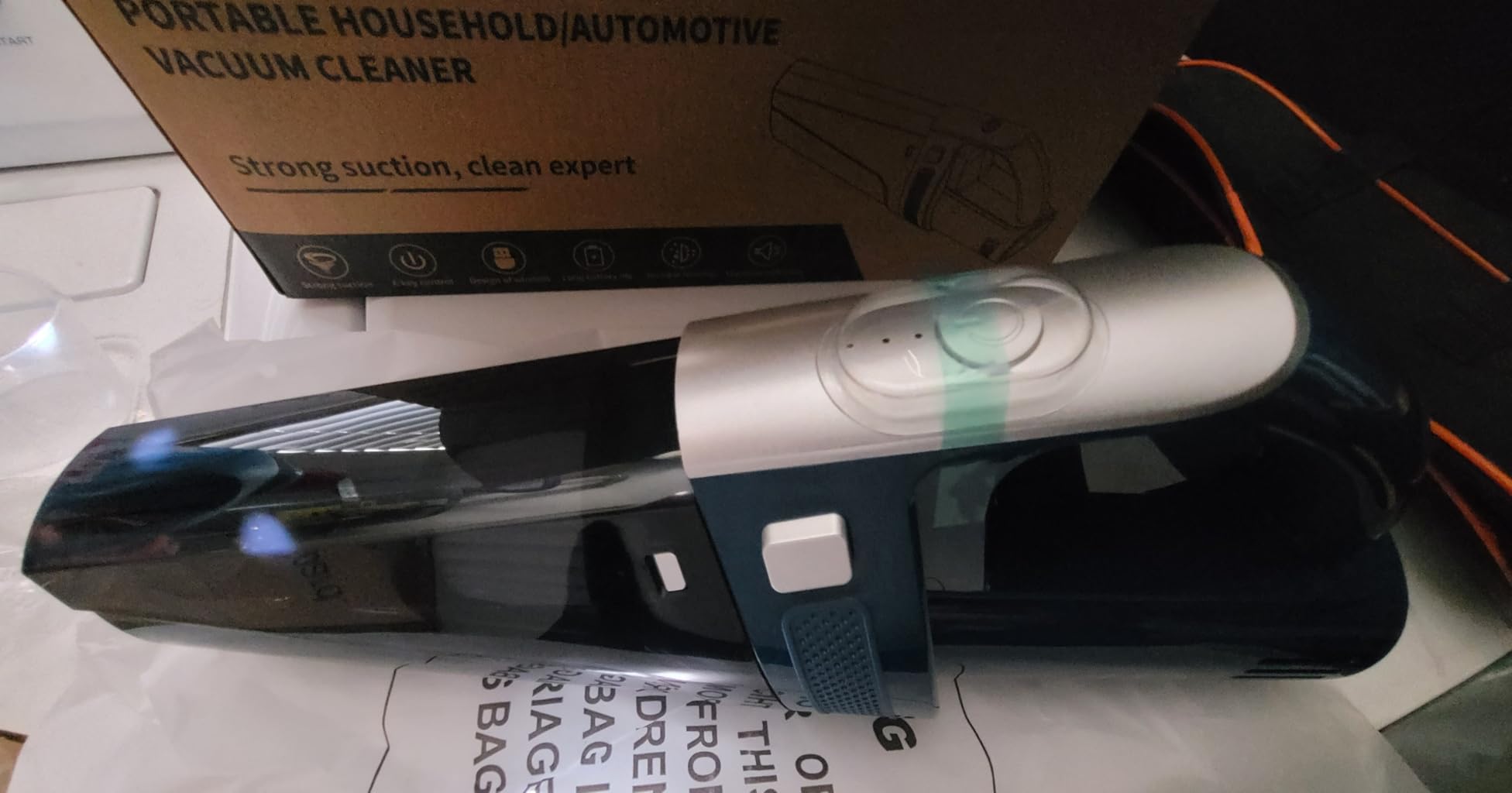 Handheld Vacuum Cordless Mini Portable Rechargeable Car Vacuum Cleaner with 11000PA Powerful Suction for Car Home and Office - Customer Photo 4