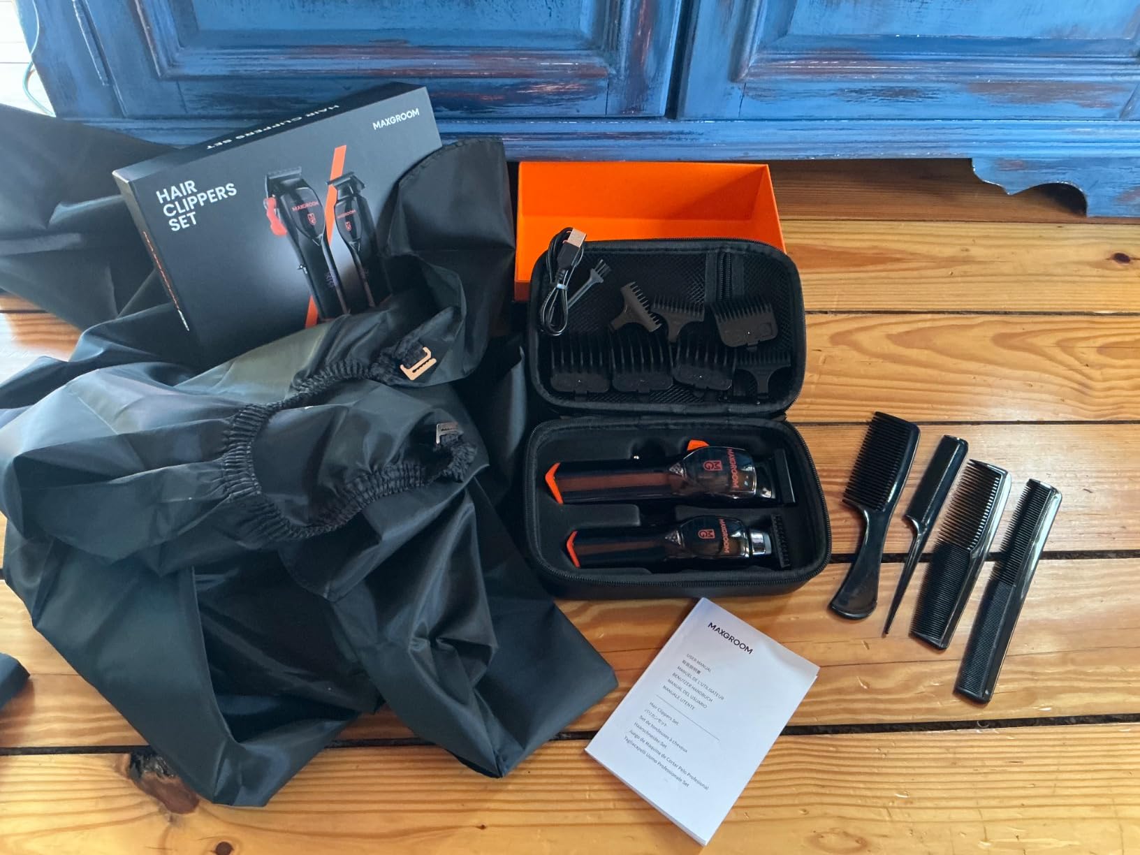 Professional Hair Clippers for Men, Premium Home Haircut Kit Cordless Hair Cutting Clippers and Trimmers Set, 9000RPM Magnetic Motor, DLC Blades, Perfect for Barber Fades & Family Use - Customer Photo 2