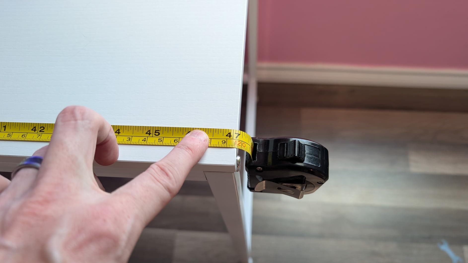 GarveeHome Reversible L Shaped Desk with Power Outlet and 3 Drawer, Computer Desk with Led Lights, Home Office Desk with Monitor Stand, Study Writing Gaming Desk, Rustic Brown Customer Review GarveeHome Reversible L Shaped Desk with Power Outlet and 3 Drawer, Computer Desk with Led Lights, Home Office Desk with Monitor Stand, Study Writing Gaming Desk, Rustic Brown - Customer Photo 1