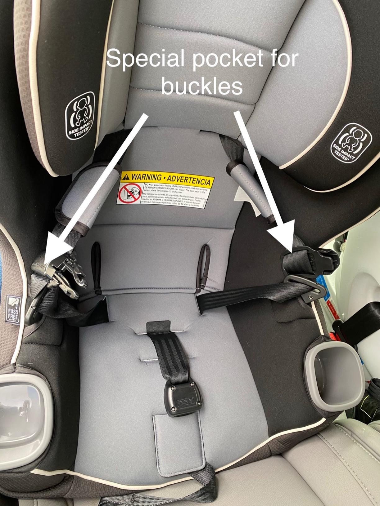 Graco Extend2Fit Convertible Baby Car Seat, Rear and Forward Facing, Adjustable Extension Panel for Extra Legroom, Gotham - Customer Photo 2