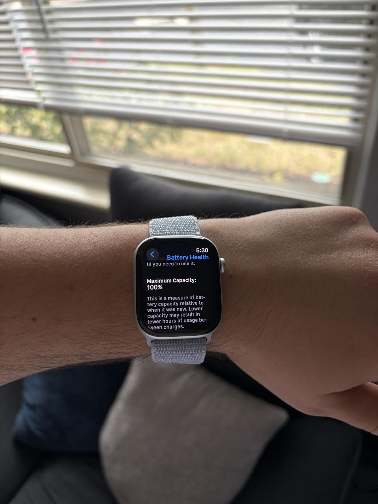 Apple Watch Series 10 [GPS, 42mm] - Rose Gold Aluminum Case with Plum Sport Loop (Renewed) - Customer Photo 1