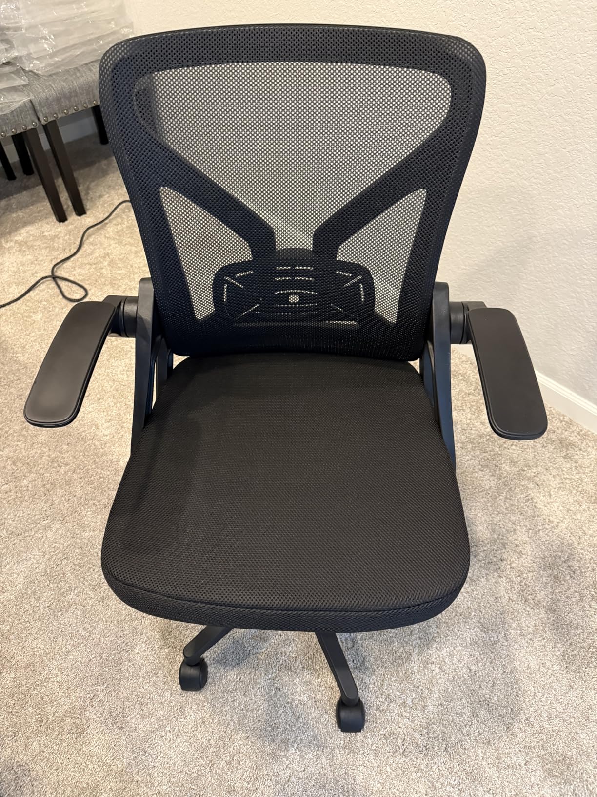 FelixKing Office Chair - Ergonomic Desk Chair Breathable Mesh Task with Wheels and Lumbar Support Home Desk Office Chairs with Flip up Armrest Rolling Swivel for Home Computer Black Customer Review FelixKing Office Chair - Ergonomic Desk Chair Breathable Mesh Task with Wheels and Lumbar Support Home Desk Office Chairs with Flip up Armrest Rolling Swivel for Home Computer Black - Customer Photo 1