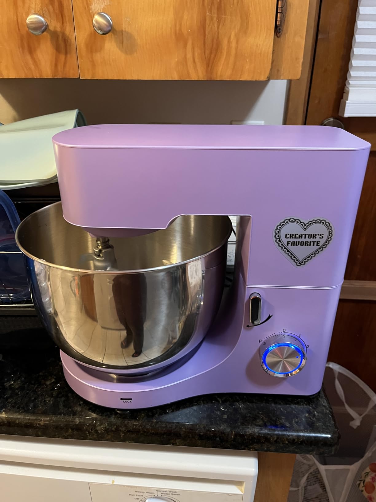 COOKLEE Stand Mixer, 9.5 Qt. 660W 10-Speed Electric Kitchen Mixer with Dishwasher-Safe Dough Hooks, Flat Beaters, Wire Whip & Pouring Shield Attachments for Most Home Cooks, Silver Customer Review COOKLEE Stand Mixer, 9.5 Qt. 660W 10-Speed Electric Kitchen Mixer with Dishwasher-Safe Dough Hooks, Flat Beaters, Wire Whip & Pouring Shield Attachments for Most Home Cooks, Silver - Customer Photo 1