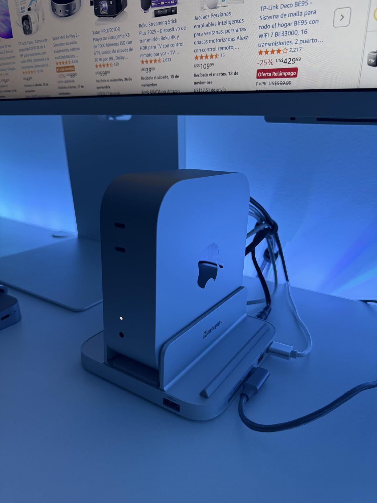 Apple 2024 Mac mini Desktop Computer with M4 chip with 10‑core CPU and 10‑core GPU: Built for Apple Intelligence, 16GB Unified Memory, 256GB SSD Storage, Gigabit Ethernet. Works with iPhone/iPad - Customer Photo 3