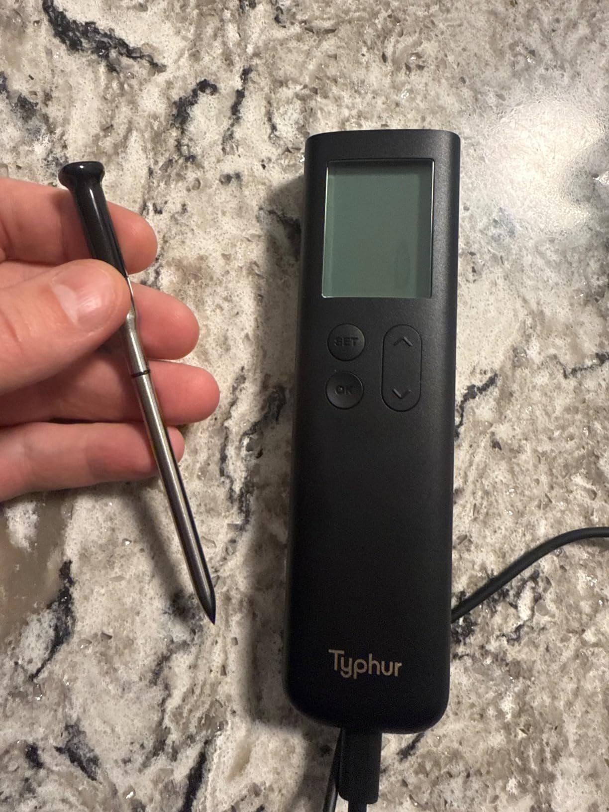 Typhur Sync Wireless Bluetooth Smart Meat Thermometer | Standalone Base and Control | Unlimited Range | Enhanced 10X Signal for Improved Stability | NIST Certified Accuracy | BBQ Oven Smoker Grill - Customer Photo 4