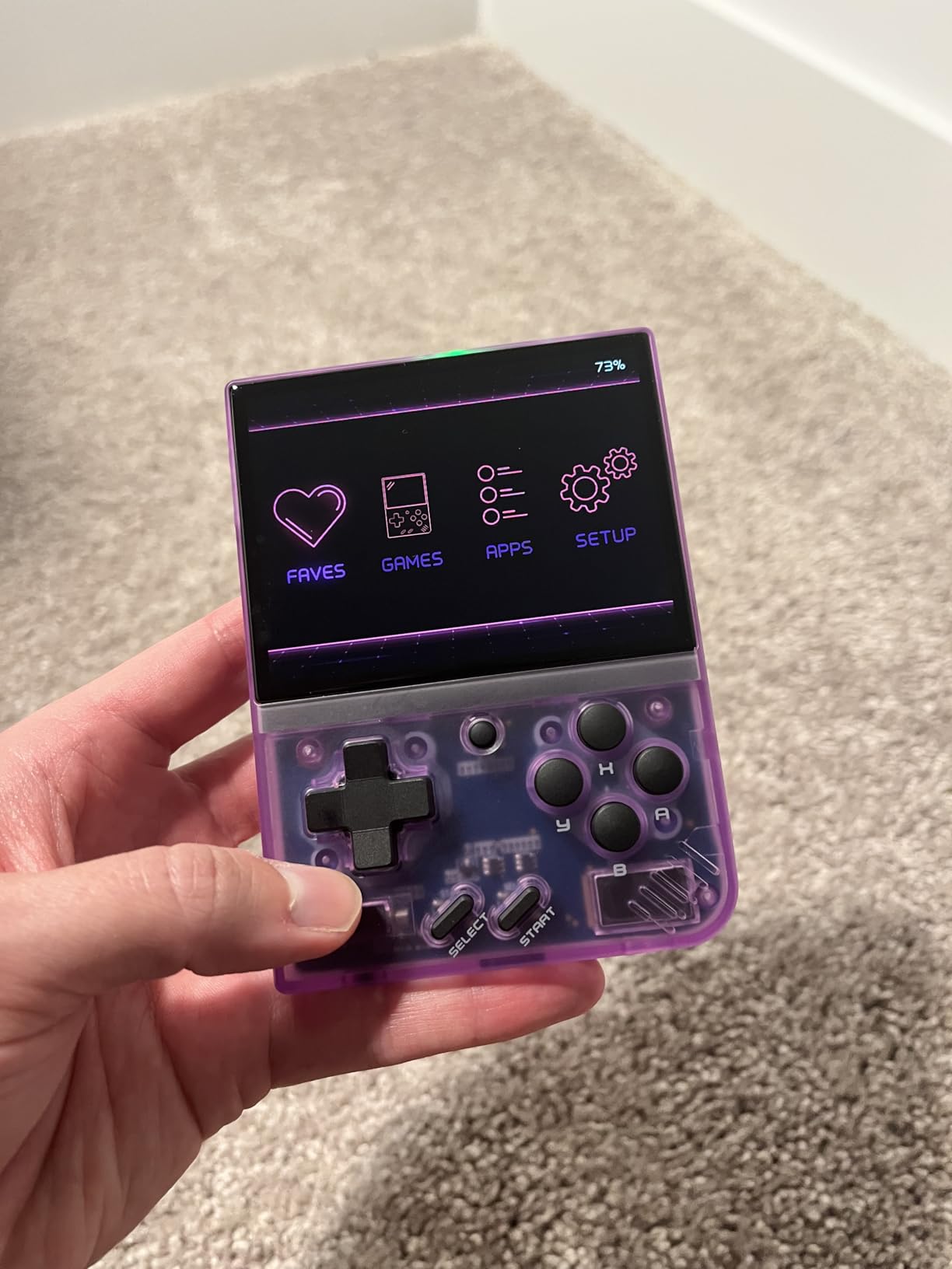 Miyoo Mini Plus OnionOS Handheld Game Console 3.5-inch 640*480 Screen 3000mAh Miyoo-mini+ with Portable Case Retro Gray - Customer Photo 2