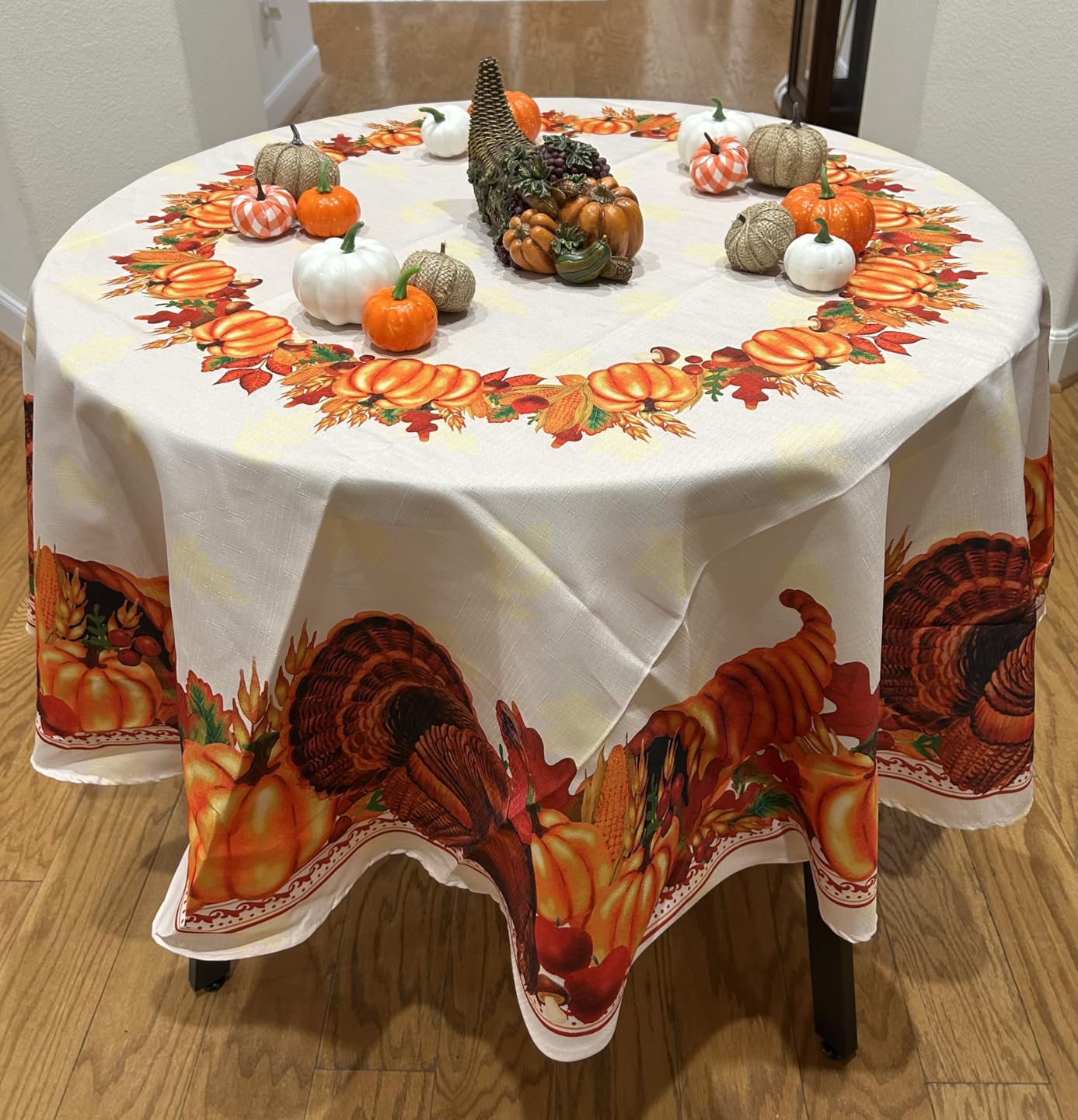 Best Choice Products Round Mid-Century Modern 35.5in Dining Table, Space-Saving Dinette for Home, Kitchen, Apartment w/Steel Legs - Black - Customer Photo 2