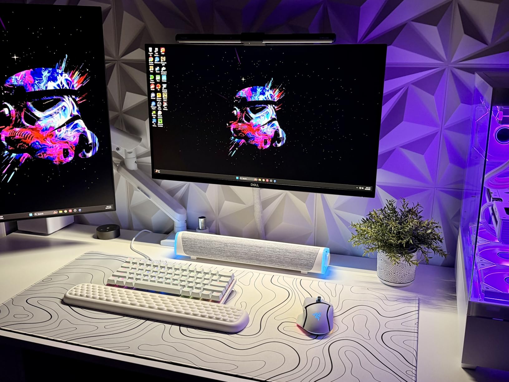 Dual Monitor Mount for 32 27 24 22inch Screens, Gas Spring Monitor Stand for 2 Monitor, Full Adjustable Monitors Desk Mount with C-Clamp＆Grommet Base, Each Arm Holds 4.4-22 lbs, Freelift Pro Black - Customer Photo 4