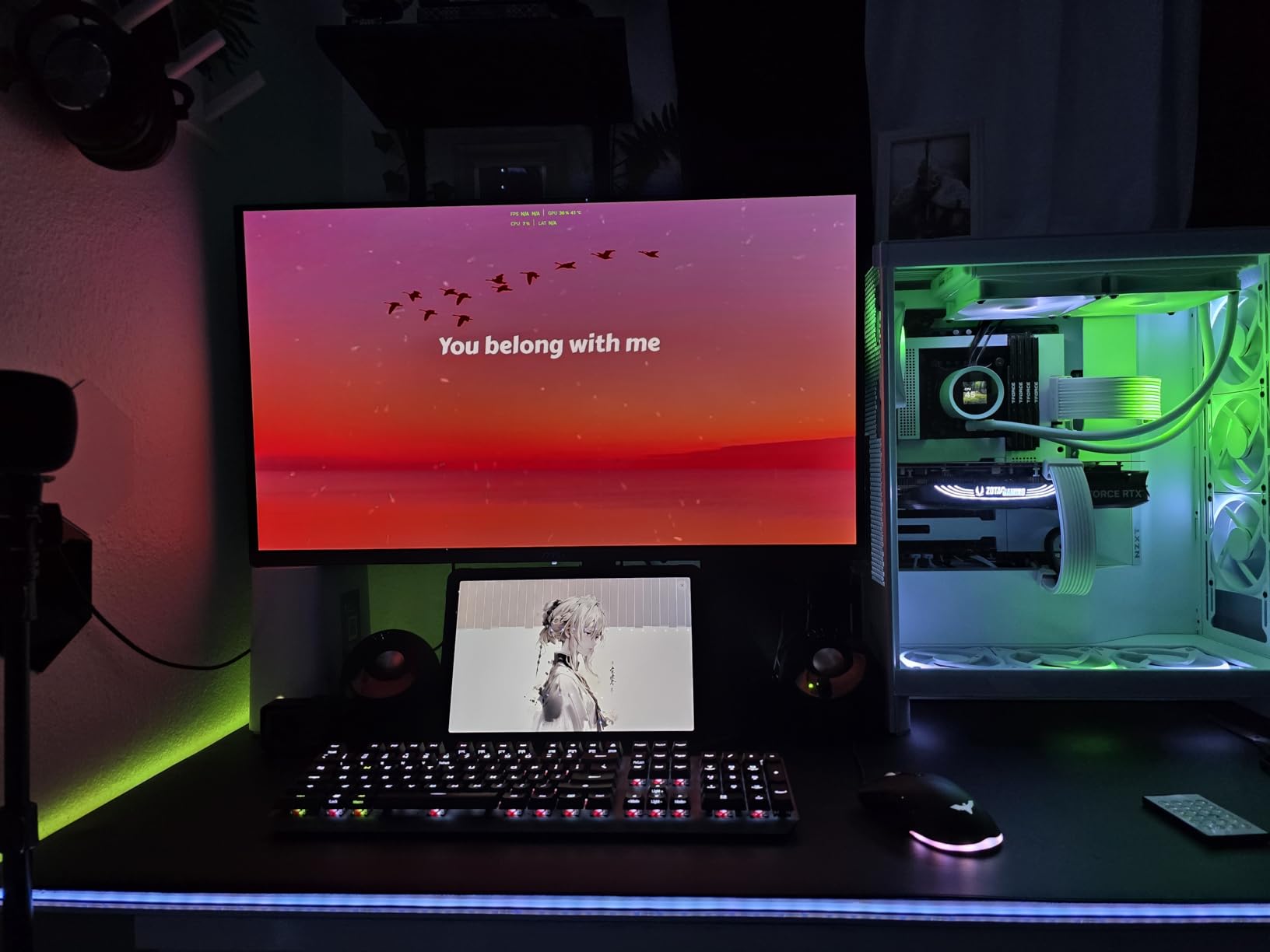 Single Monitor Desk Mount, 13-32 inch Adjustable Gas Spring Monitor Arm, Computer Monitor Stand Holder with Clamp and Grommet Base, Fits 4.4 to 22lbs Screens, VESA Mount Bracket, Black, Freelift Pro - Customer Photo 3