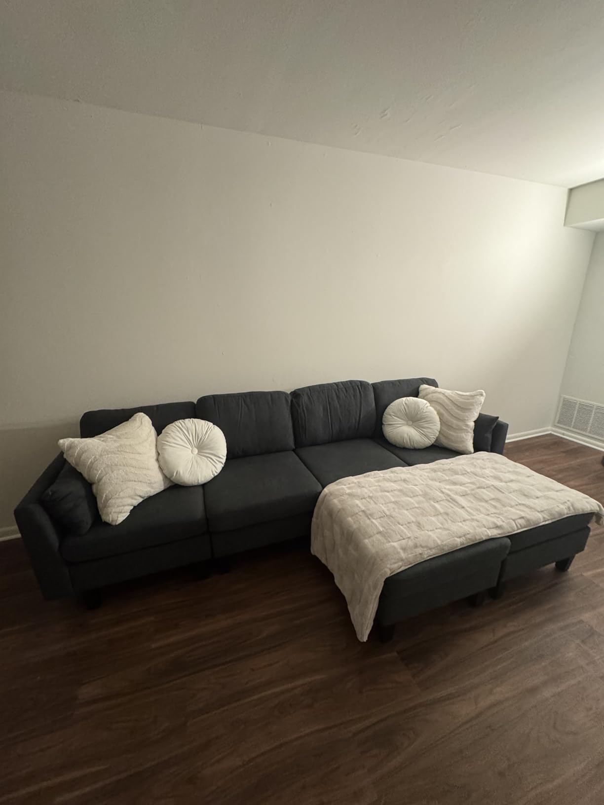 Modular Sectional Sofa, Convertible U Shaped Sofa Couch with High Density Memory Foam, 6 Seat Comfy Modular Sofa Couch for Living Room, Modern U Shaped Sectional Sofa, Dimgrey - Customer Photo 4