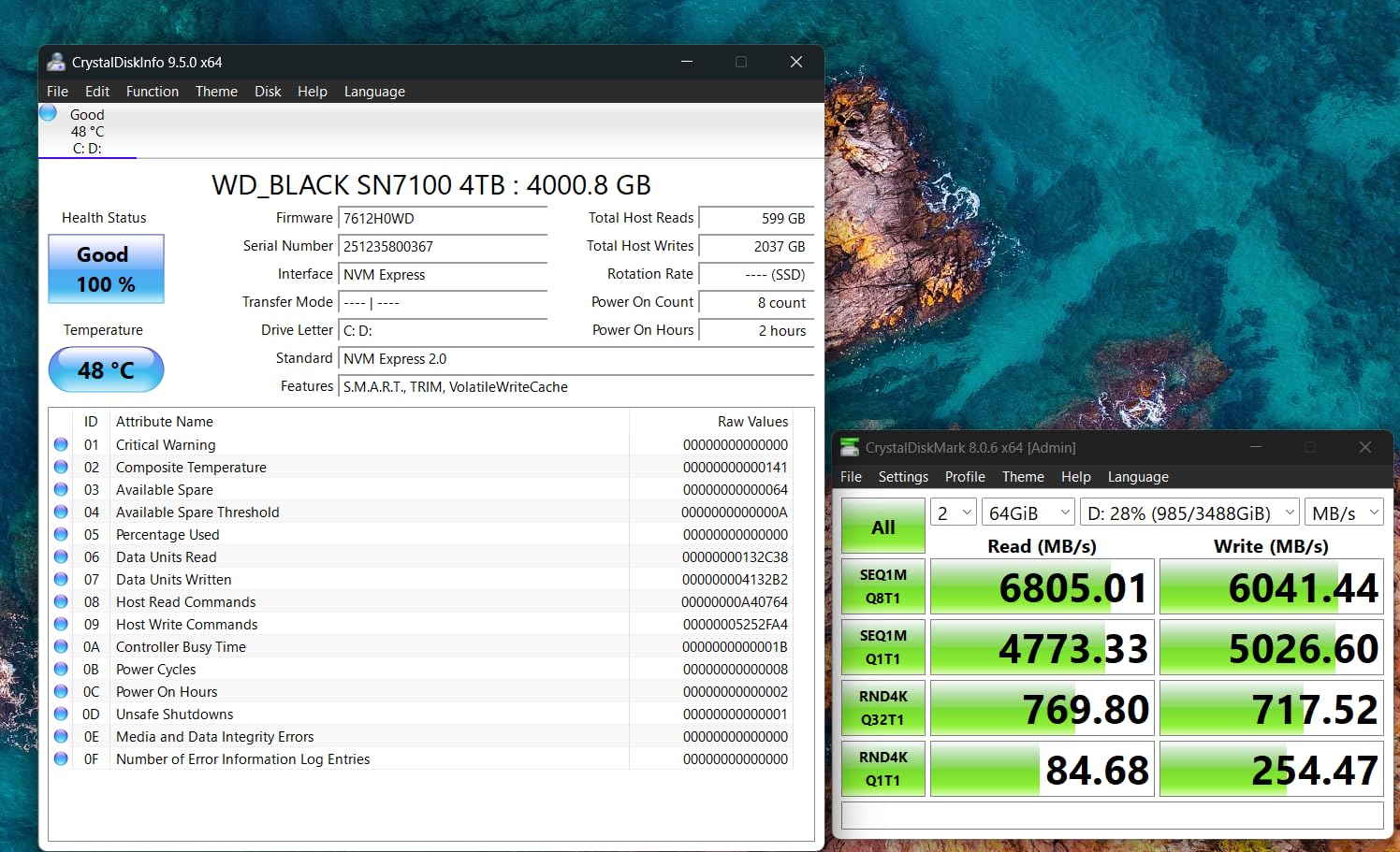 WD_BLACK 1TB SN7100 NVMe SSD Internal Solid State Drive - Gen4 PCIe, M.2 2280, Up to 7,250 MB/s - WDS100T4X0E - Customer Photo 2