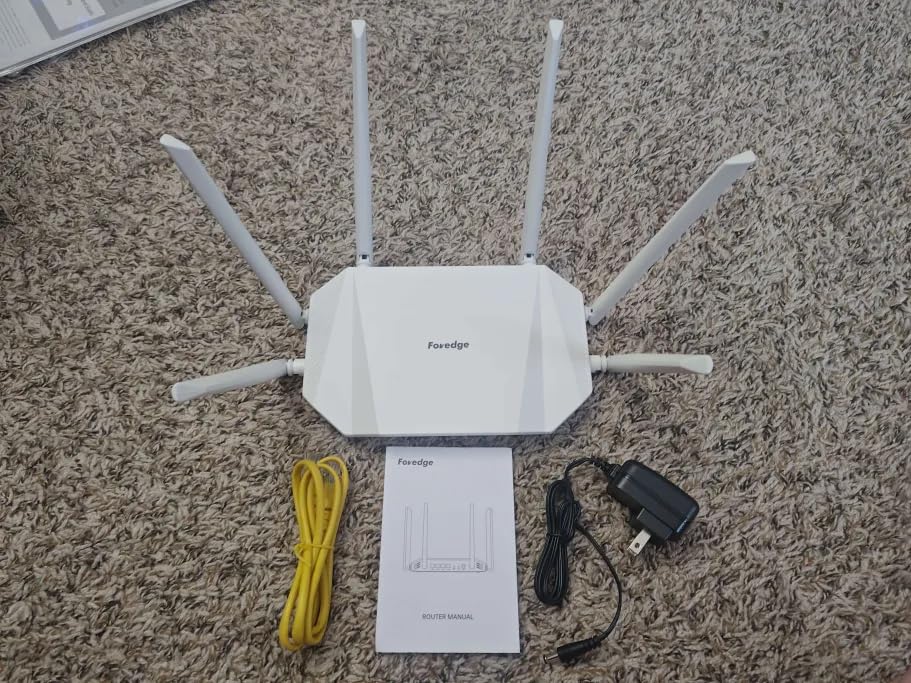 Foredge AX3000 WiFi 6 Router – Dual Band Wireless Internet Router, Gigabit VPN Router, High Speed Easy Mesh Wireless Router MU-MIMO | QoS | DDNS | IGMP | IPV6 | WPA3 | Guest WiFi for Large Home,Gaming Customer Review Foredge AX3000 WiFi 6 Router – Dual Band Wireless Internet Router, Gigabit VPN Router, High Speed Easy Mesh Wireless Router MU-MIMO | QoS | DDNS | IGMP | IPV6 | WPA3 | Guest WiFi for Large Home,Gaming - Customer Photo 1