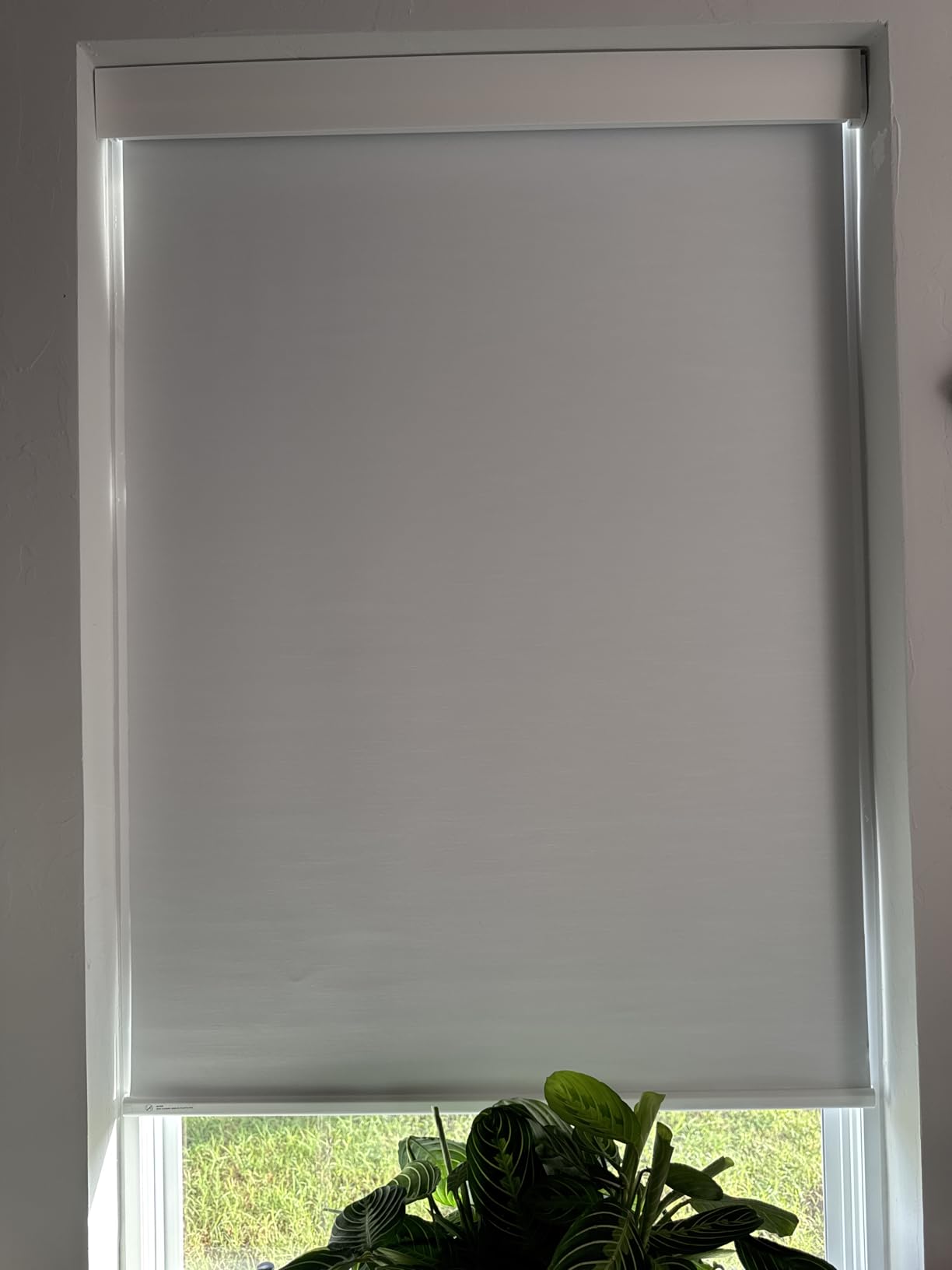 Motorized Blinds No Drill Automatic Blinds for Windows Cordless Roller Shades Electric Blinds with Remote Control Smart Blinds (White, 34.5 x 72) - Customer Photo 5