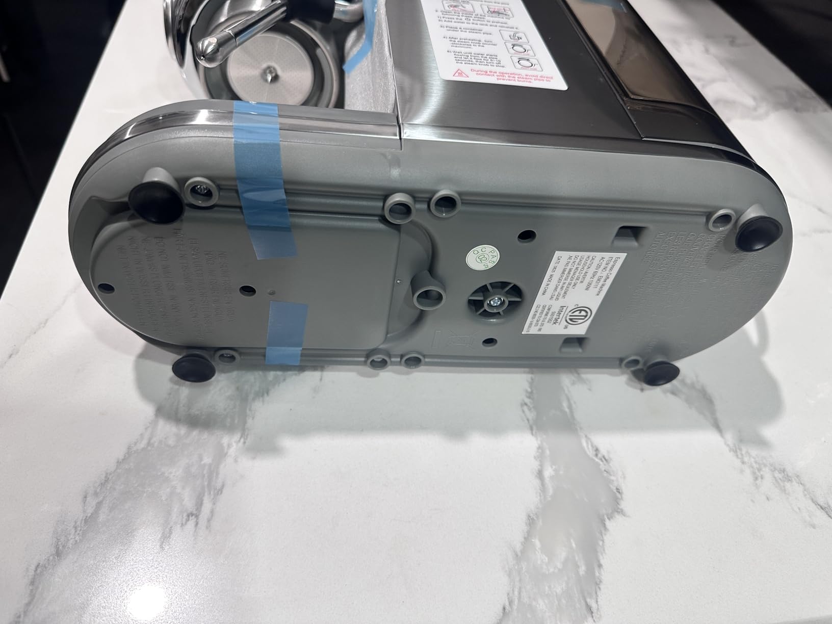 Espresso Machine with Milk Frother, 20 Bar High Pressure Professional Espresso Maker Automatic, Compact Stainless Steel Coffee Machine for Cappuccino, Latte, Gift for Coffee Lover, Dad or Mom, Silver - Customer Photo 2