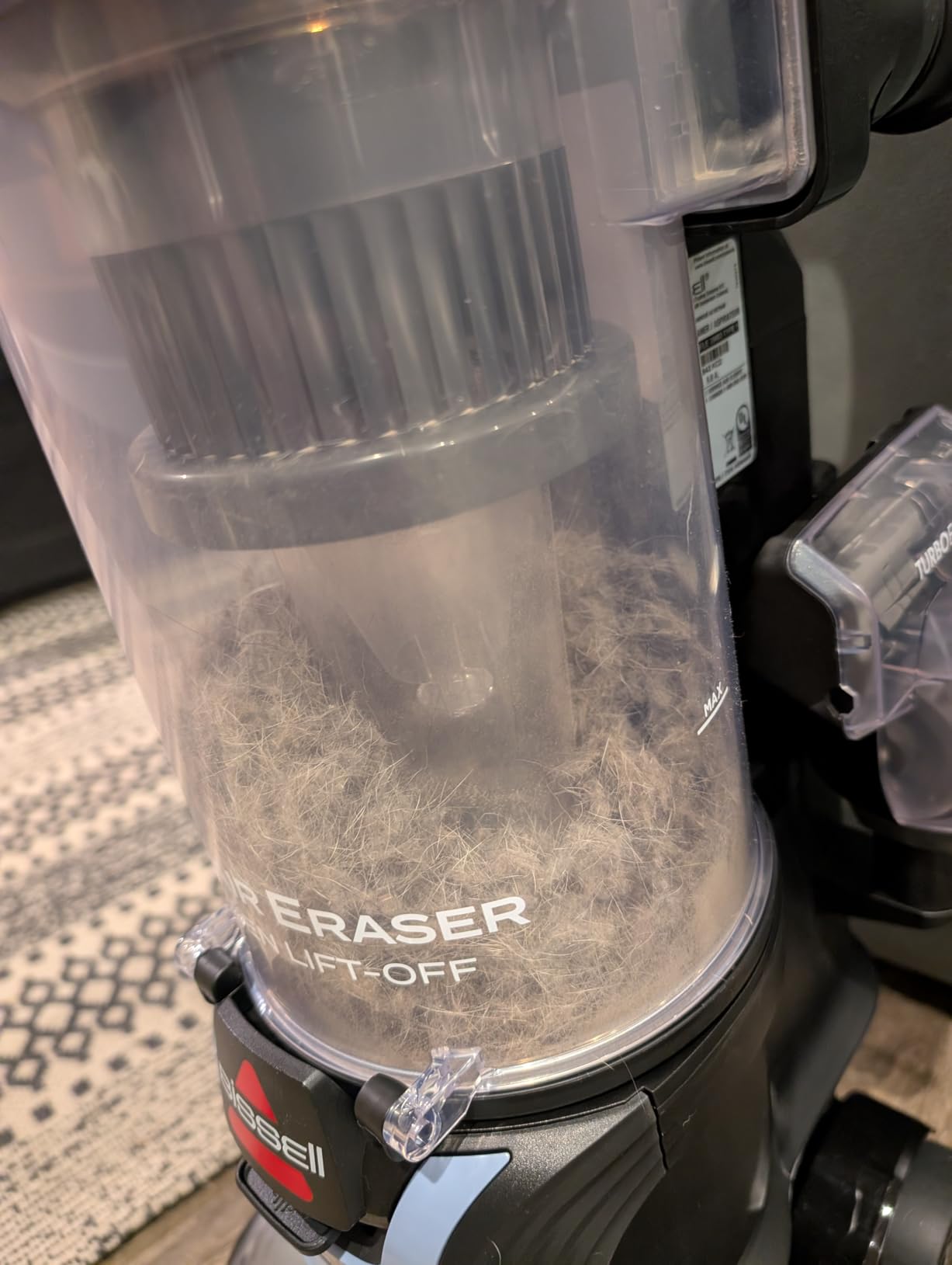 Bissell Pet Hair Eraser Allergen Lift-Off with Powerful Suction, HEPA, Tangle-Free Brush Roll, 39883 - Customer Photo 2