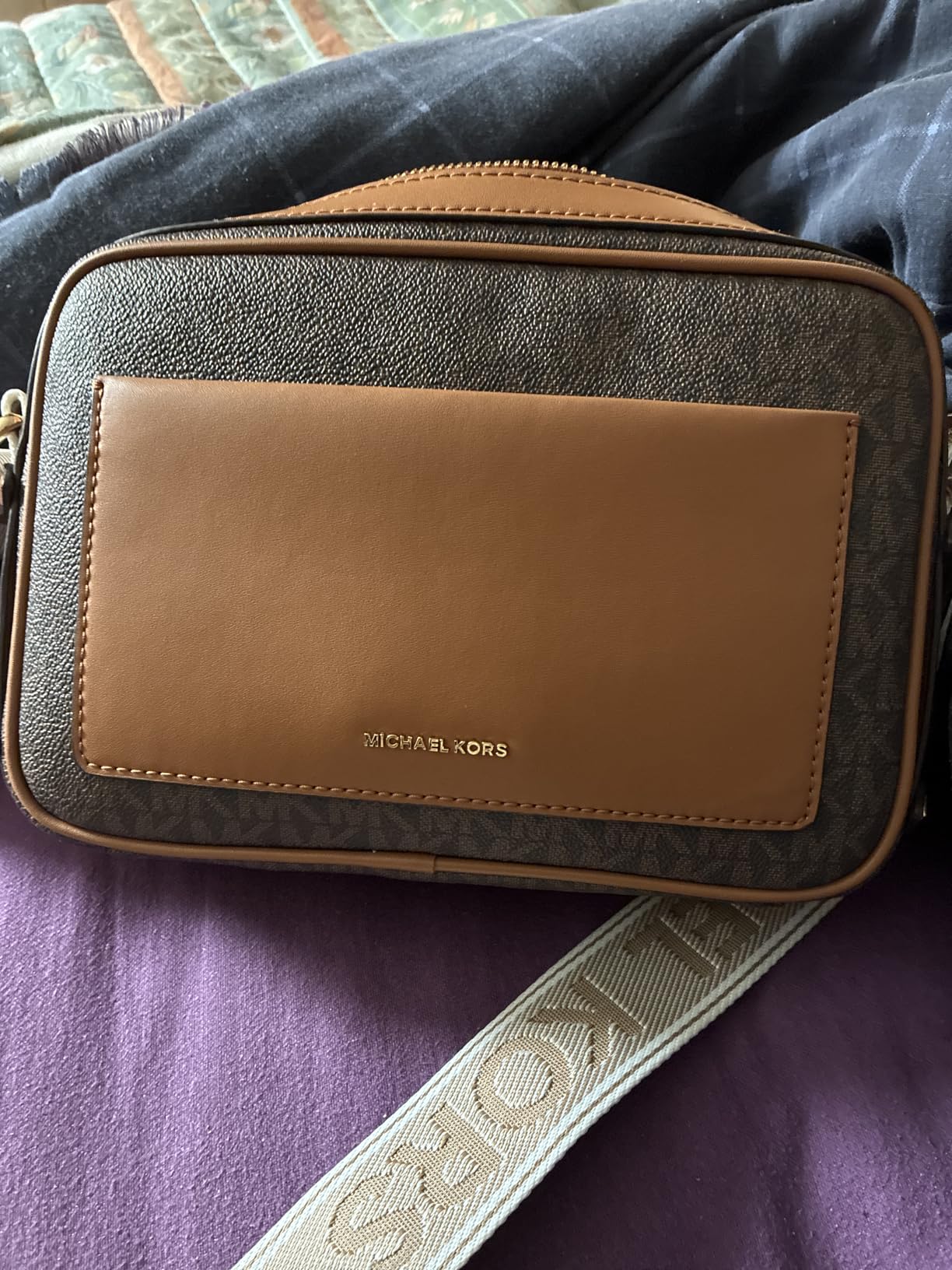 Michael Kors Women's Maeve Large Pocket Crossbody Bag - Customer Photo 1