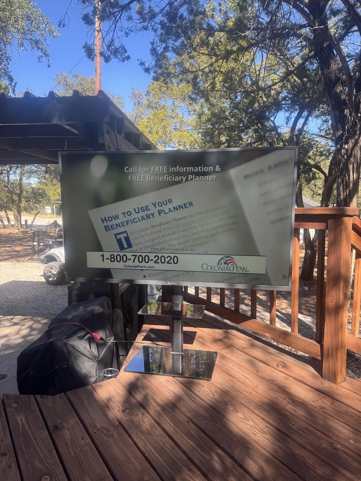 SYLVOX 65'' Outdoor TV, Premium 4K@120Hz Weatherproof TV for Smoother Sports & Gaming | IP55 Waterproof, 1000nits Brightness, Dolby Atmos, Google Smart OS with HDMI 2.1 & USB 3.0 (Gaming Series, 2025) - Customer Photo 1