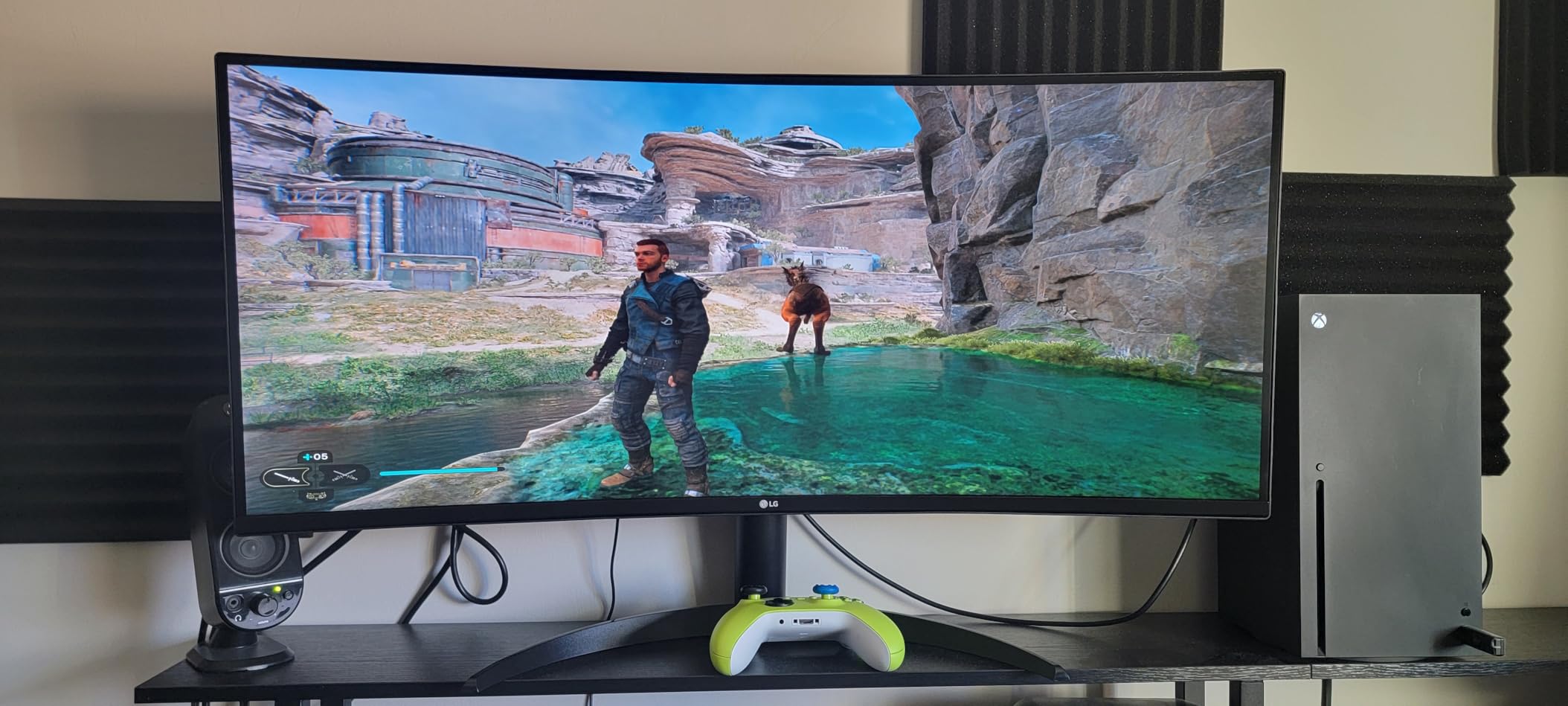 LG 34WR55QK-B 34-inch UltraWide WQHD (3440 x 1440) Curved Computer Monitor, 100Hz, 5ms, HDR10, Reader Mode, HDMI, DisplayPort, USB Type-C, Tilt/Height Adjustable Stand, Black - Customer Photo 2