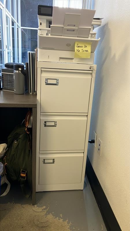 SISESOL 2 Drawer File Cabinet with Lock,Narrow Vertical Filing Cabinet,Under Desk File Cabinets,Black Metal File Cabinets for Home Office,Fit Letter/A4/Legal Size File,Easy Assembly - Customer Photo 2