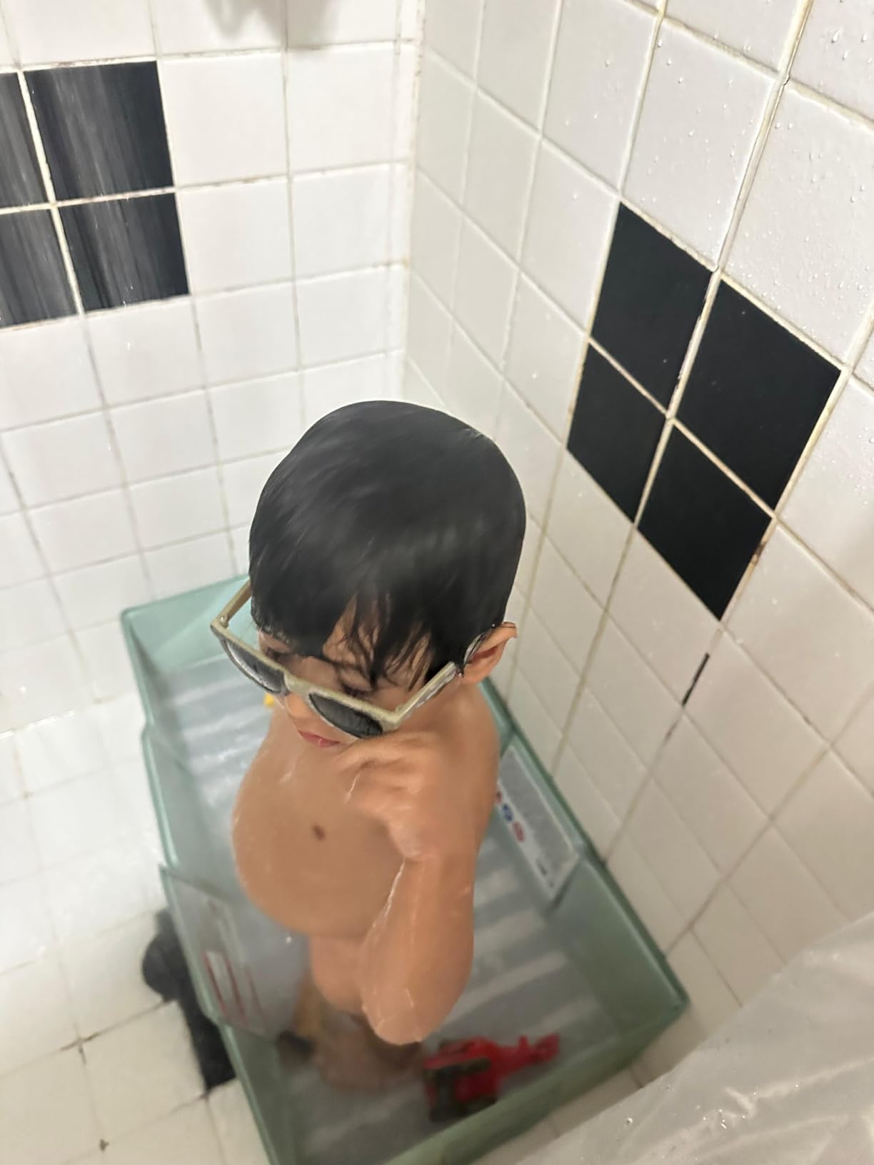 Ingenuity Tuckaway Toddler Folding Tub, Converts Shower to Tub, Folds to Store, Easy to Clean, No Assembly Required, Portable Baby Bathtub for Travel, 12M-5Y - Customer Photo 2