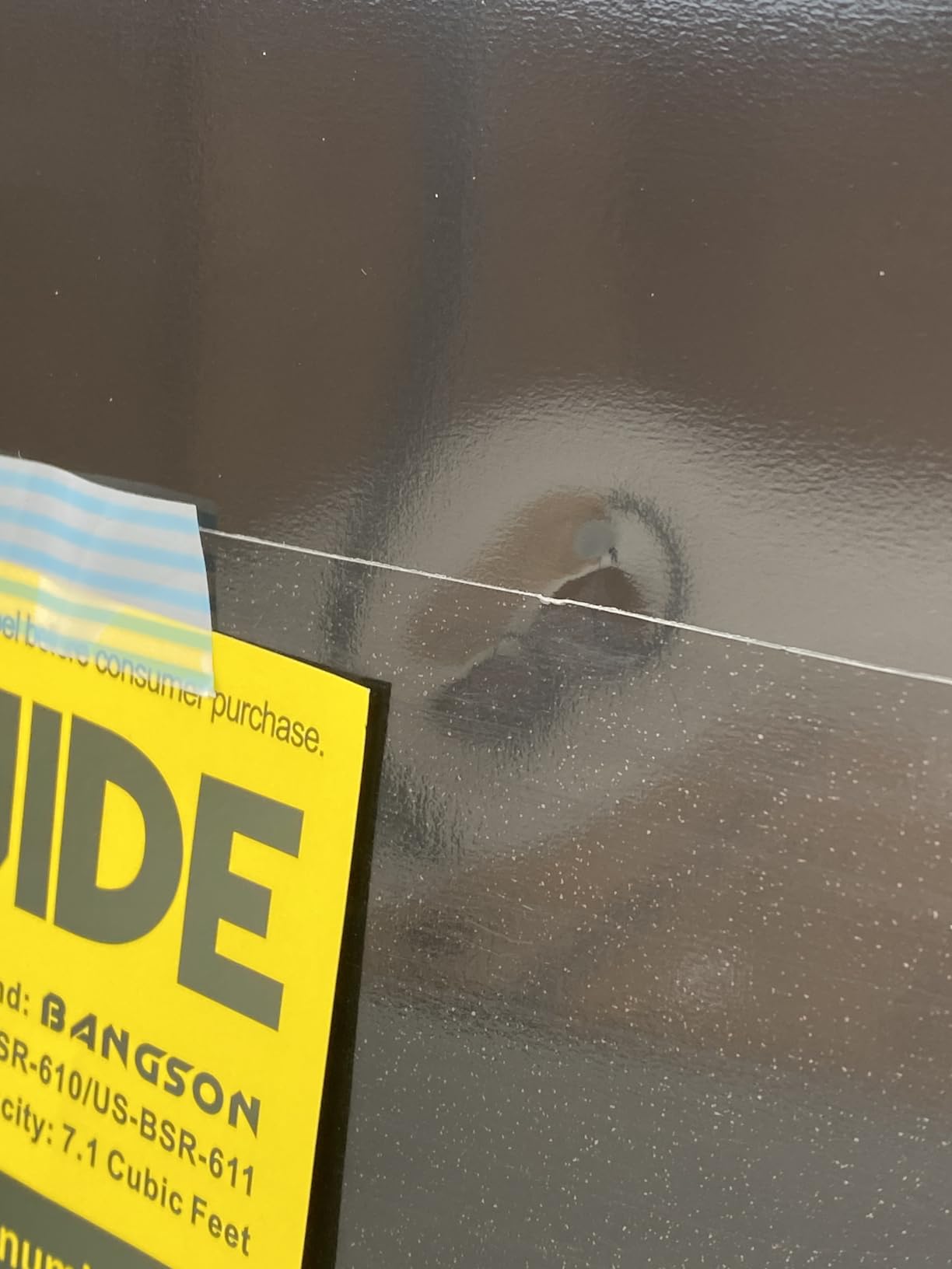 BANGSON 7.1 Cu.Ft Refrigerator with Freezer, Apartment Size Fridge with Bottom Freezer, Large Capacity, Energy Saving, Adjustable Thermostat, Low Noise, Black - Customer Photo 2