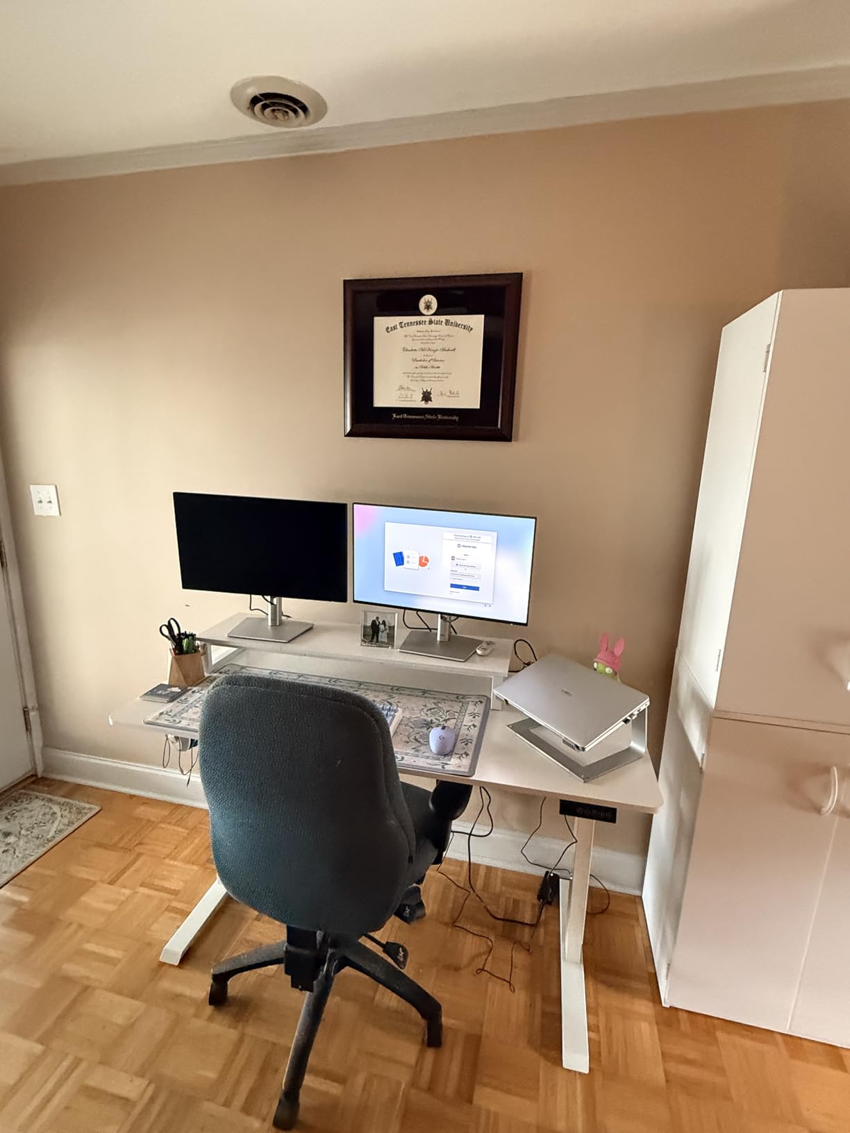 Laptop Stand for Desk Detachable Aluminum Computer Riser Portable Metal Notebook Printer Stand Holder Compatible with MacBook Air, Pro, Dell, HP, Lenovo and All 10-16