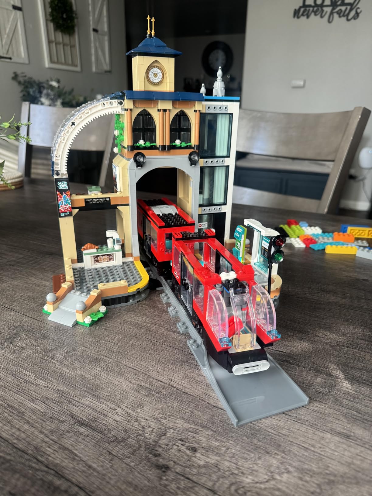 LEGO City Central Train Station Building Toy - Multi-Level Pretend Play Set for Boys & Girls, Ages 7+ - Building Blocks for Kids - Gift Idea for Christmas - 60469 - Customer Photo 1