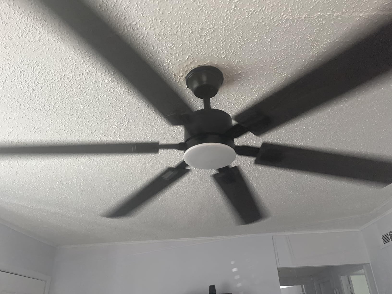 56inch Black Ceiling Fans with Lights and Remote/App Control, Dimmable LED, Reversible DC Motor, Noiseless, 6 Double-Side blades, 6 Speeds Low Profile Ceiling Fan for Indoor/Outdoor Use Customer Review 56inch Black Ceiling Fans with Lights and Remote/App Control, Dimmable LED, Reversible DC Motor, Noiseless, 6 Double-Side blades, 6 Speeds Low Profile Ceiling Fan for Indoor/Outdoor Use - Customer Photo 2