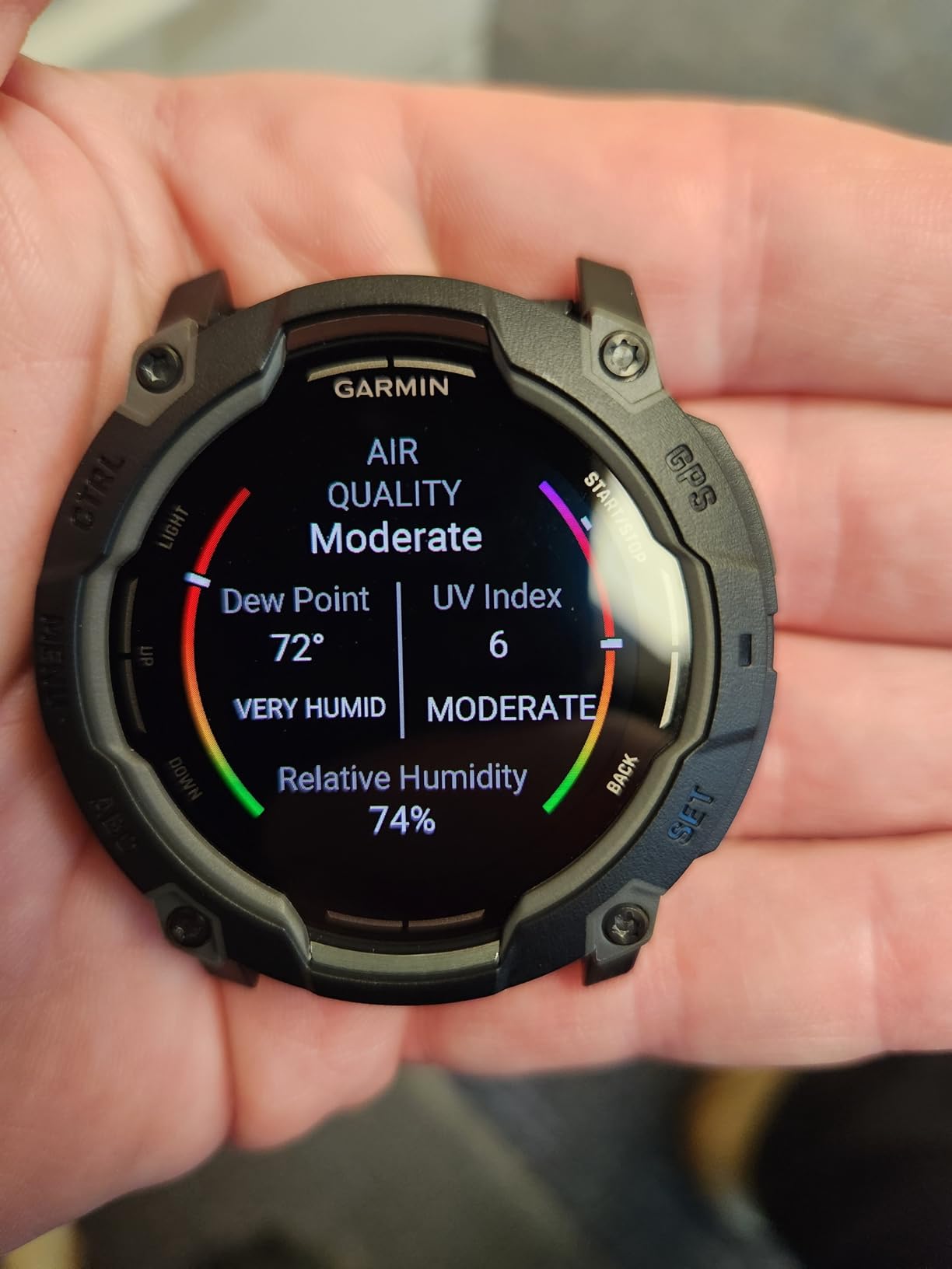 Garmin Instinct® 3 45mm, Solar Charged Display, Rugged Outdoor GPS Smartwatch, Metal-Reinforced Bezel, Built-in Flashlight, Black Customer Review Garmin Instinct® 3 45mm, Solar Charged Display, Rugged Outdoor GPS Smartwatch, Metal-Reinforced Bezel, Built-in Flashlight, Black - Customer Photo 1