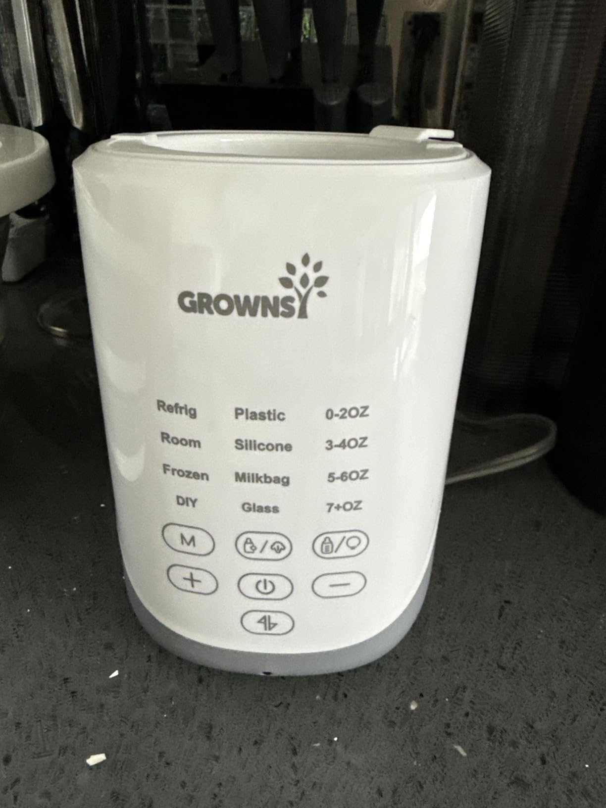 GROWNSY Nutri Bottle Warmer with Innovative Auto-Lift Feature, 10-in-1 Fast Baby Bottle Warmer with Night Light, Retain Nutrients Milk Warmer for Breastmilk&Formula - Customer Photo 1