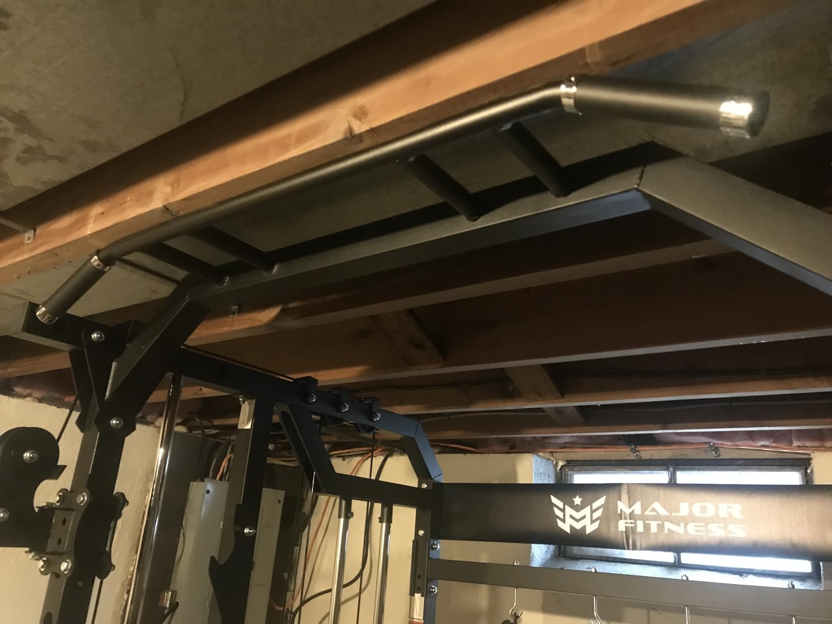 Major Fitness Drone2 Smith△ Machine – All-in-One Home Gym Squat Rack with Weight Bar, Dual LAT Pull-Down Systems & Cable Crossover Machine for Full-Body Workouts - Customer Photo 4