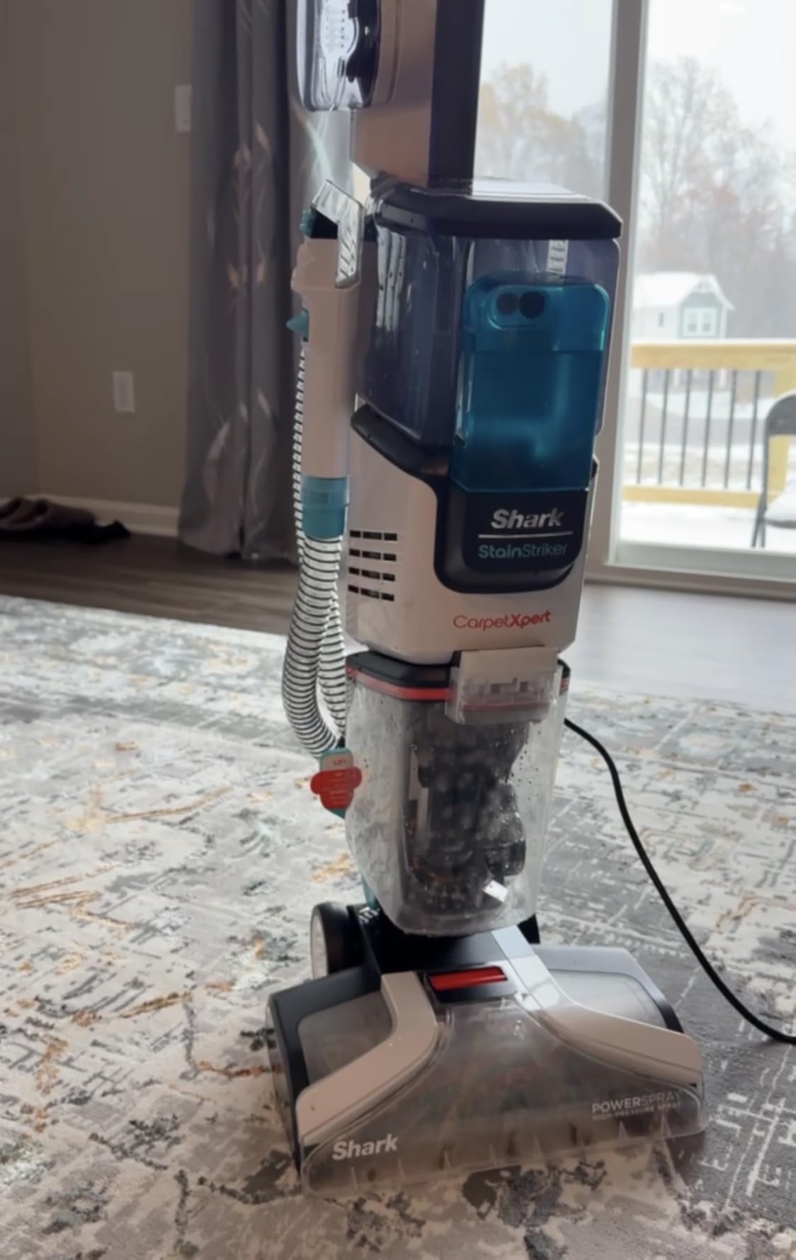 Shark CarpetXpert HairPro Upright Carpet, Area Rug & Upholstery Cleaner with Spot & Stain Remover, Perfect for Pets, Carpet Shampooer, 2 Cleaning Tools, Pet Cleaning Solution, Cobalt, EX251BRN - Customer Photo 2