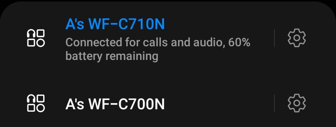 Sony WF-C710N Truly Wireless Noise-Canceling Earbuds with up to 30-Hour Battery Life, Lightweight and Secure, Black Customer Review Sony WF-C710N Truly Wireless Noise-Canceling Earbuds with up to 30-Hour Battery Life, Lightweight and Secure, Black - Customer Photo 1