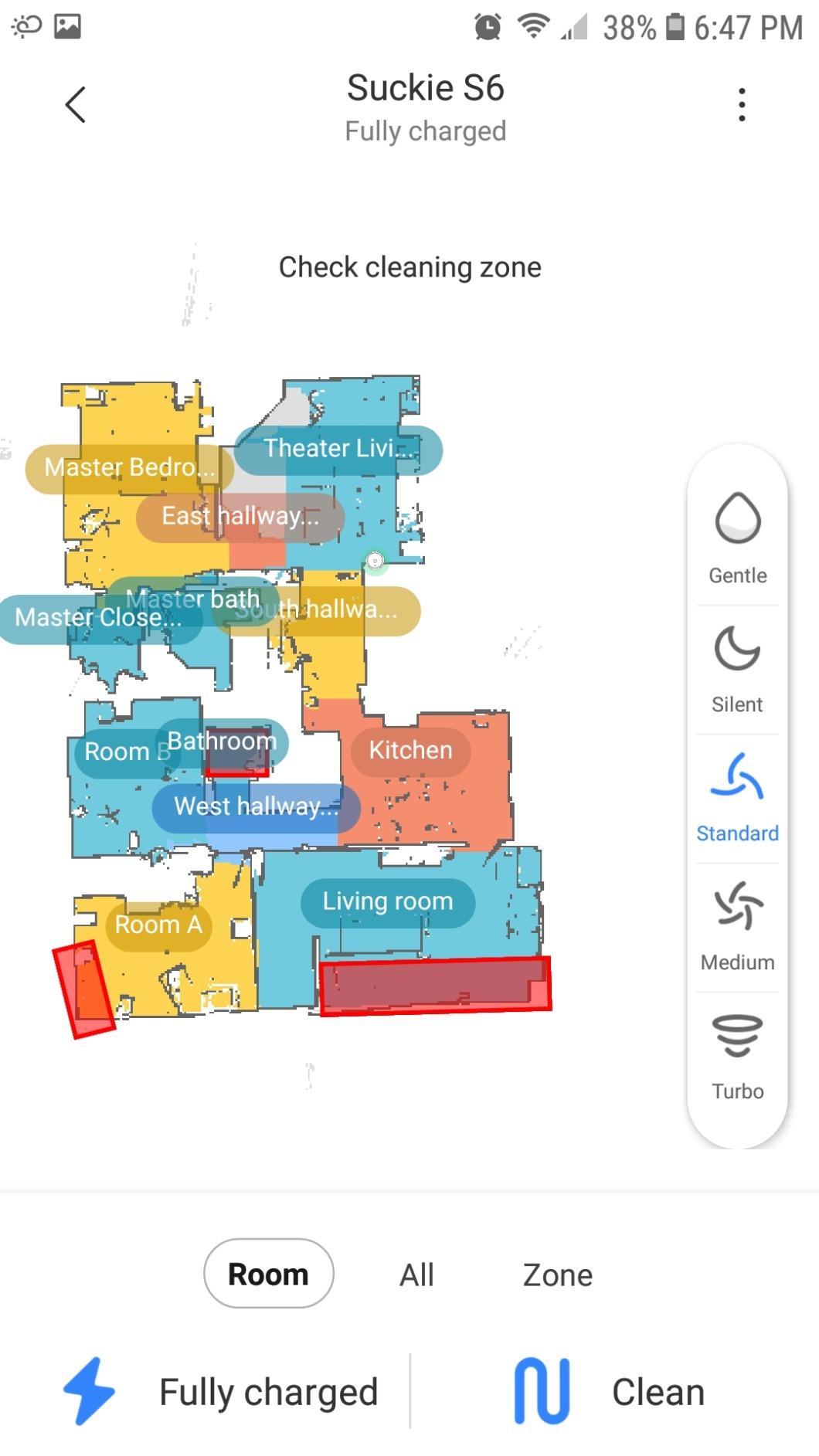 roborock Qrevo CurvX Robot Vacuum and Mop, 22,000Pa Suction, 3.14'' Ultra Slim, Zero-Tangling Design, Reactive AI Obstacle Recognition, AdaptiLift Chassis, Auto Hot Water Mop Washing & Drying - Customer Photo 2
