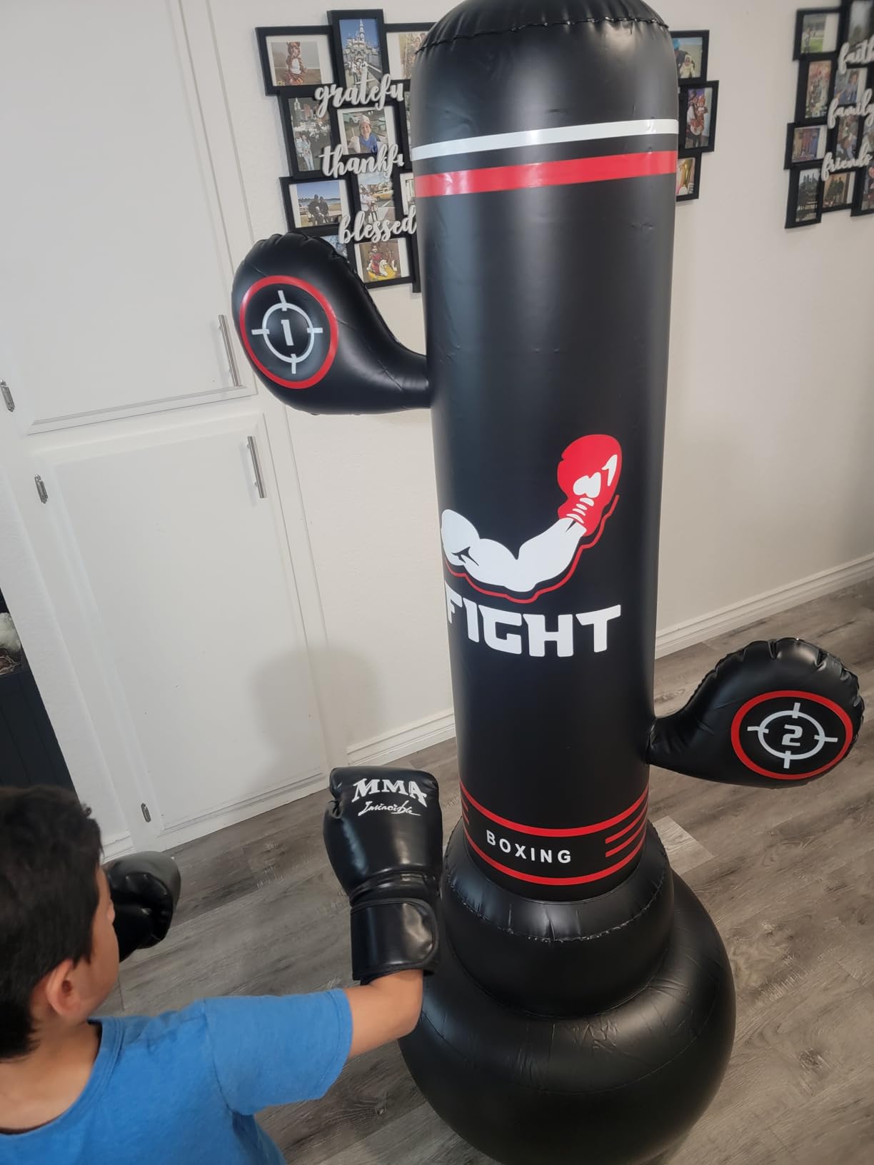 Upgraded Heavy Freestanding Punching Bag for Adults Teens, 70