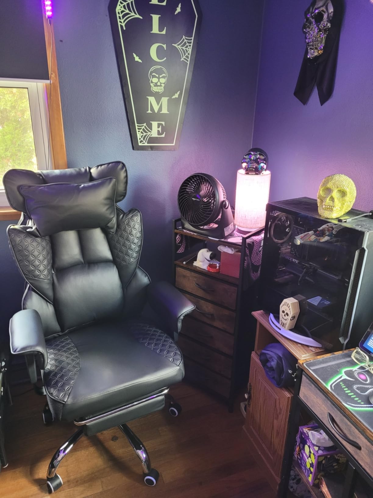 GTRACING Big and Tall Gaming Chair 400lbs Heavy Duty Office Chair with Foot Rest & Ergonomic Pocket Spring Lumbar Support, High Back 3D Saddle Shaped Cushion for Back Pain Relief, Matte-Black Customer Review GTRACING Big and Tall Gaming Chair 400lbs Heavy Duty Office Chair with Foot Rest & Ergonomic Pocket Spring Lumbar Support, High Back 3D Saddle Shaped Cushion for Back Pain Relief, Matte-Black - Customer Photo 1