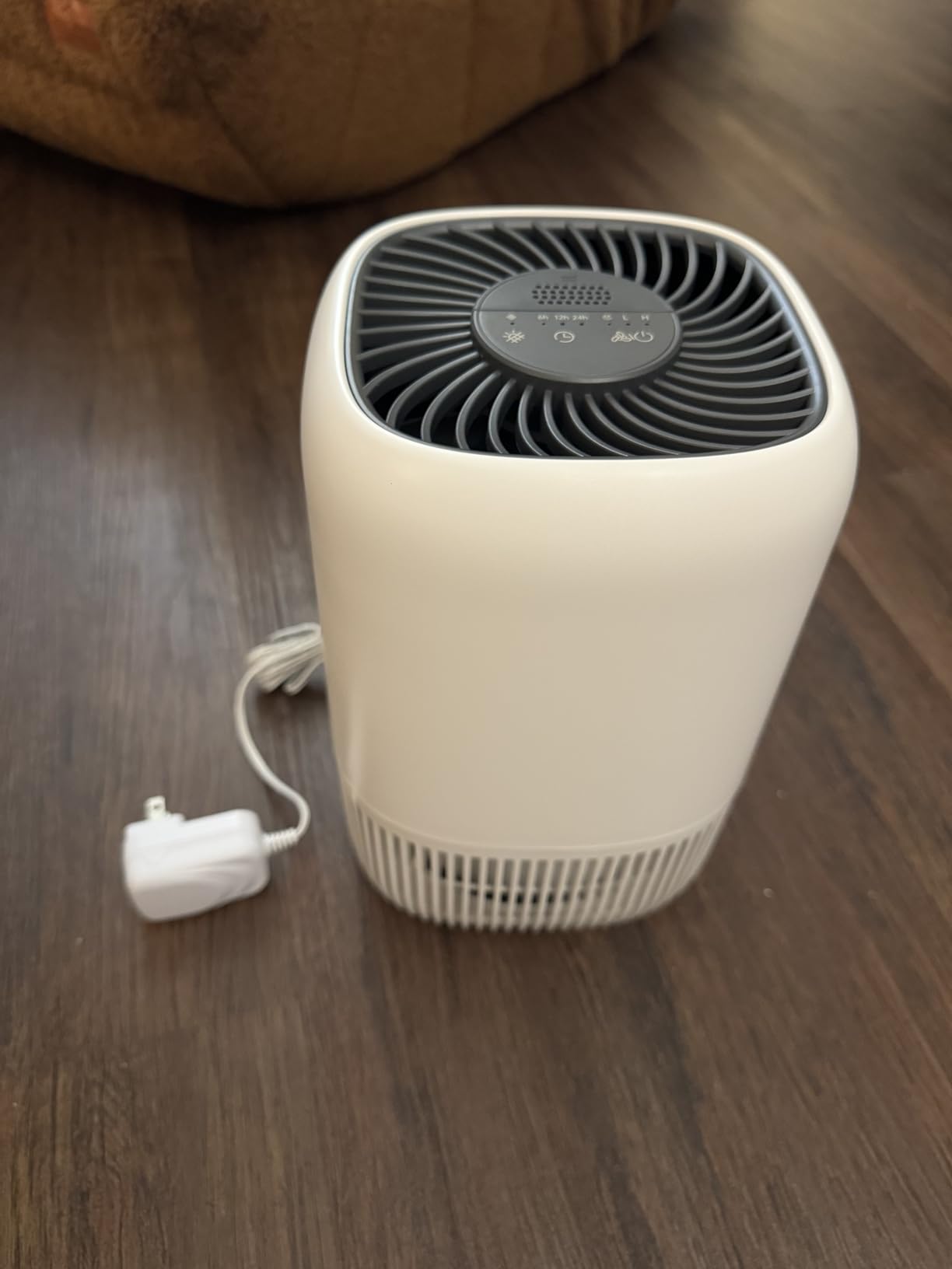 Air Purifiers for Home with H13 True HEPA Filter Up to 1076 Ft² for Pet Hair, Odors, Pollen, Smoke, Compact Air Cleaner with 3 Speeds, Timer, Aroma Quiet 360°Intake Filter, White - Customer Photo 2