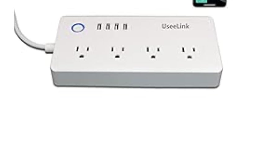 Matter Smart Power Strip,Works with Apple HomeKit, Siri, Alexa, Google Assistant, with 4 Individually Controlled AC Outlets & 2 USB 2 Type-C Ports, Multi-Plug Extender for Home Office - Customer Photo 1